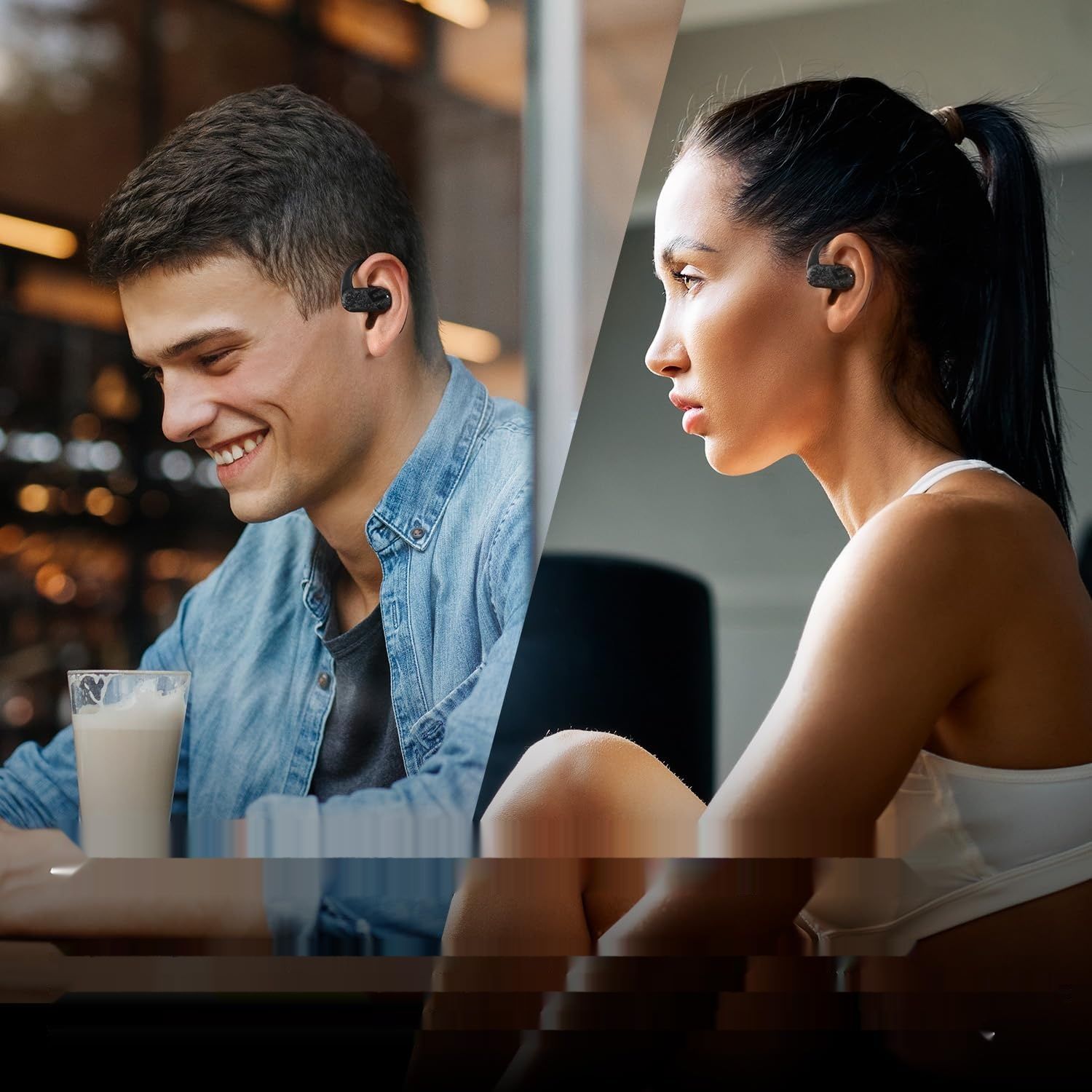 SoundPEATS Breezy Open Ear Słuchawki Bluetooth 5.4, 40h pracy na baterii.