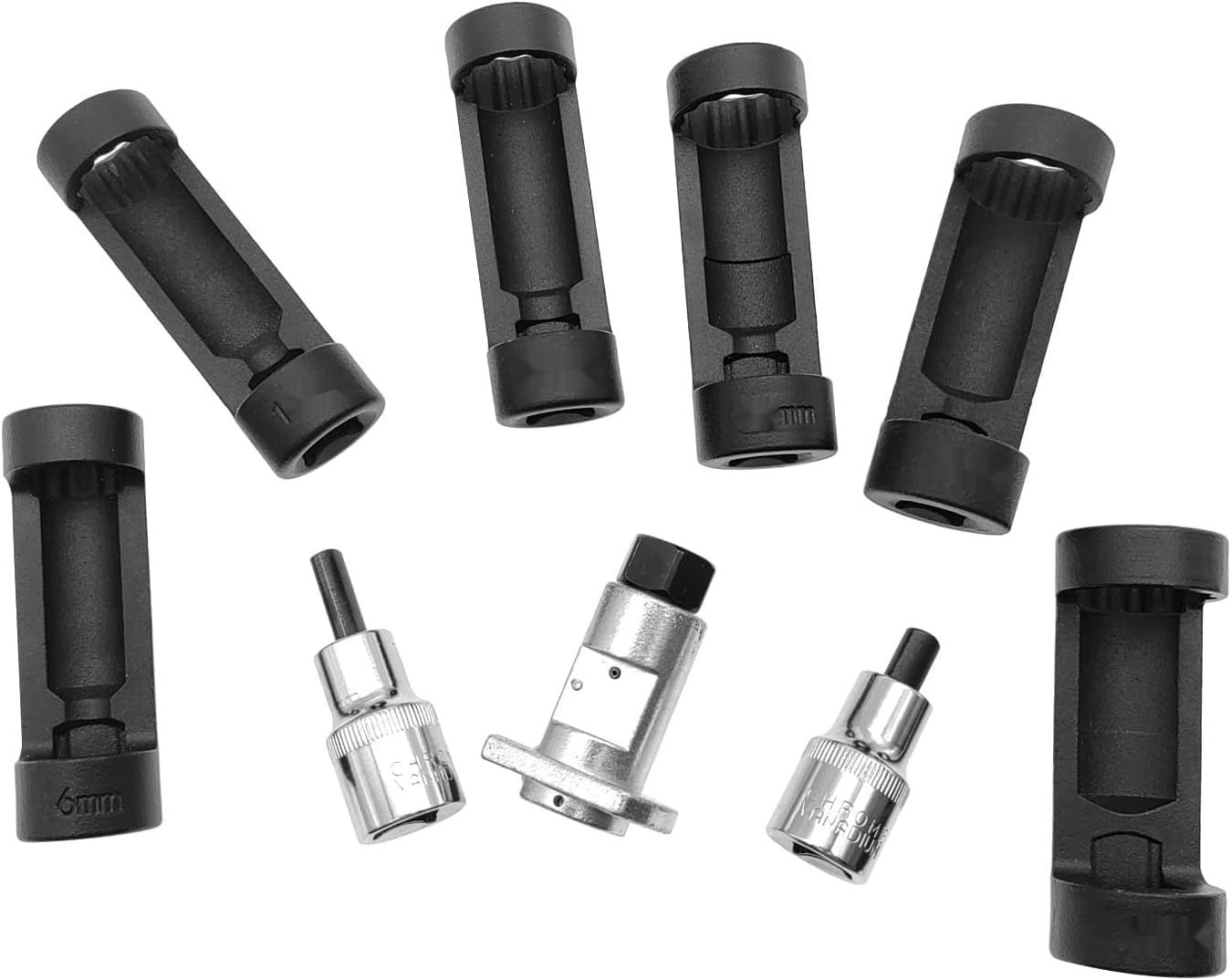 ZKTOOL Gniazdo nakrętki rozpórkowej 16-24 mm 12-punktowe 1/2&quot; 9 szt.