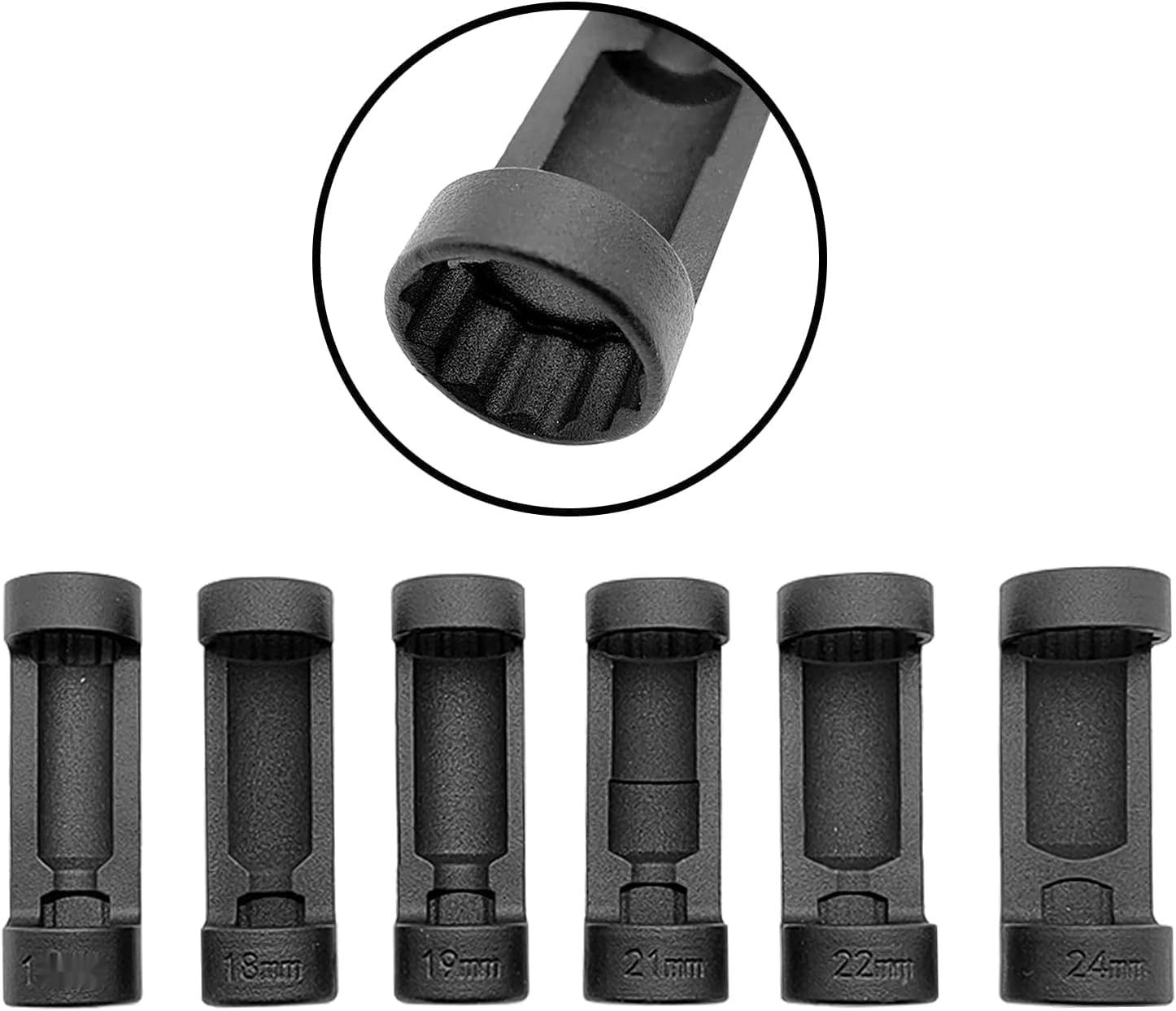 ZKTOOL Gniazdo nakrętki rozpórkowej 16-24 mm 12-punktowe 1/2&quot; 9 szt.