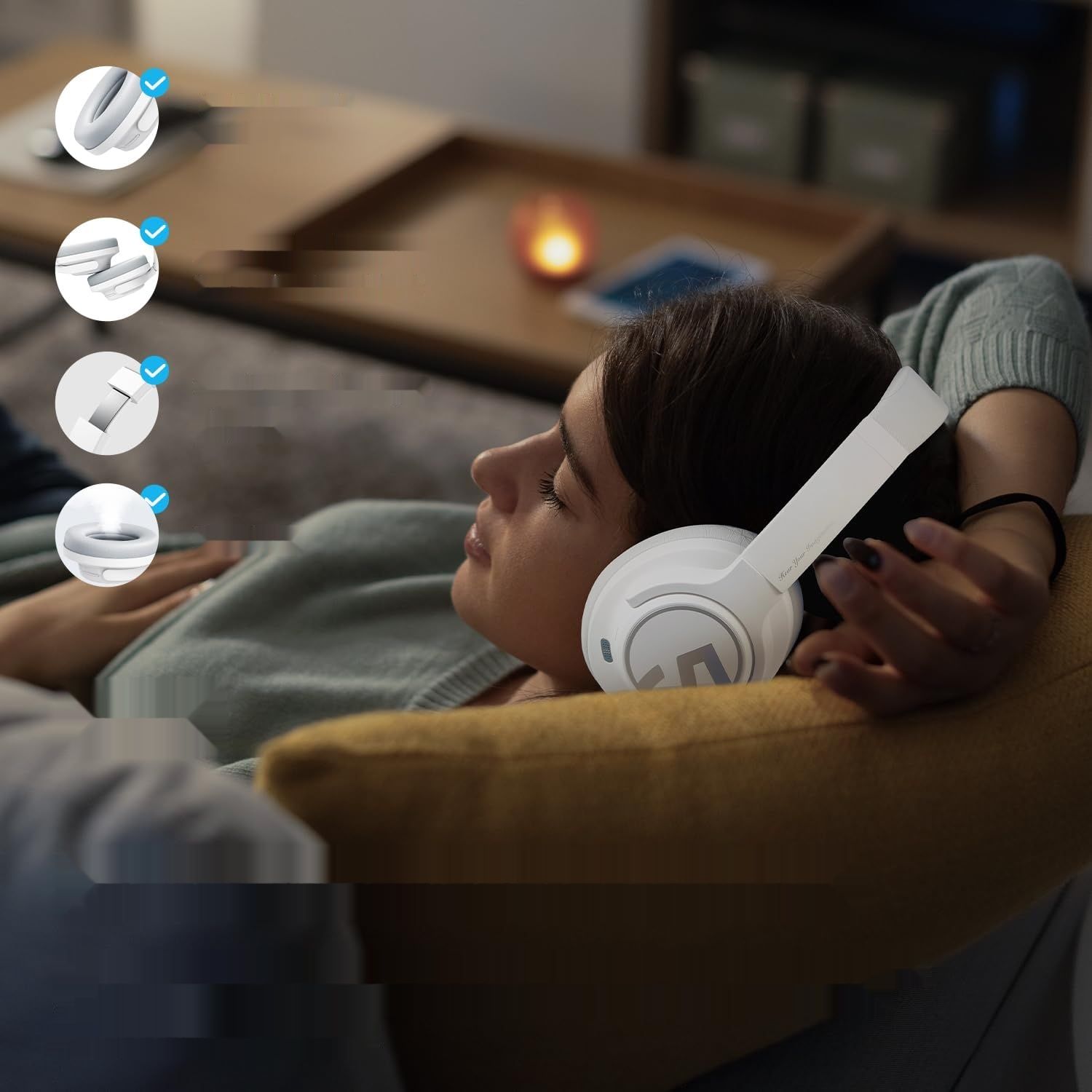 SoundPEATS Space Słuchawki Bluetooth 5.3 z ANC, ENC i Trybem Gry