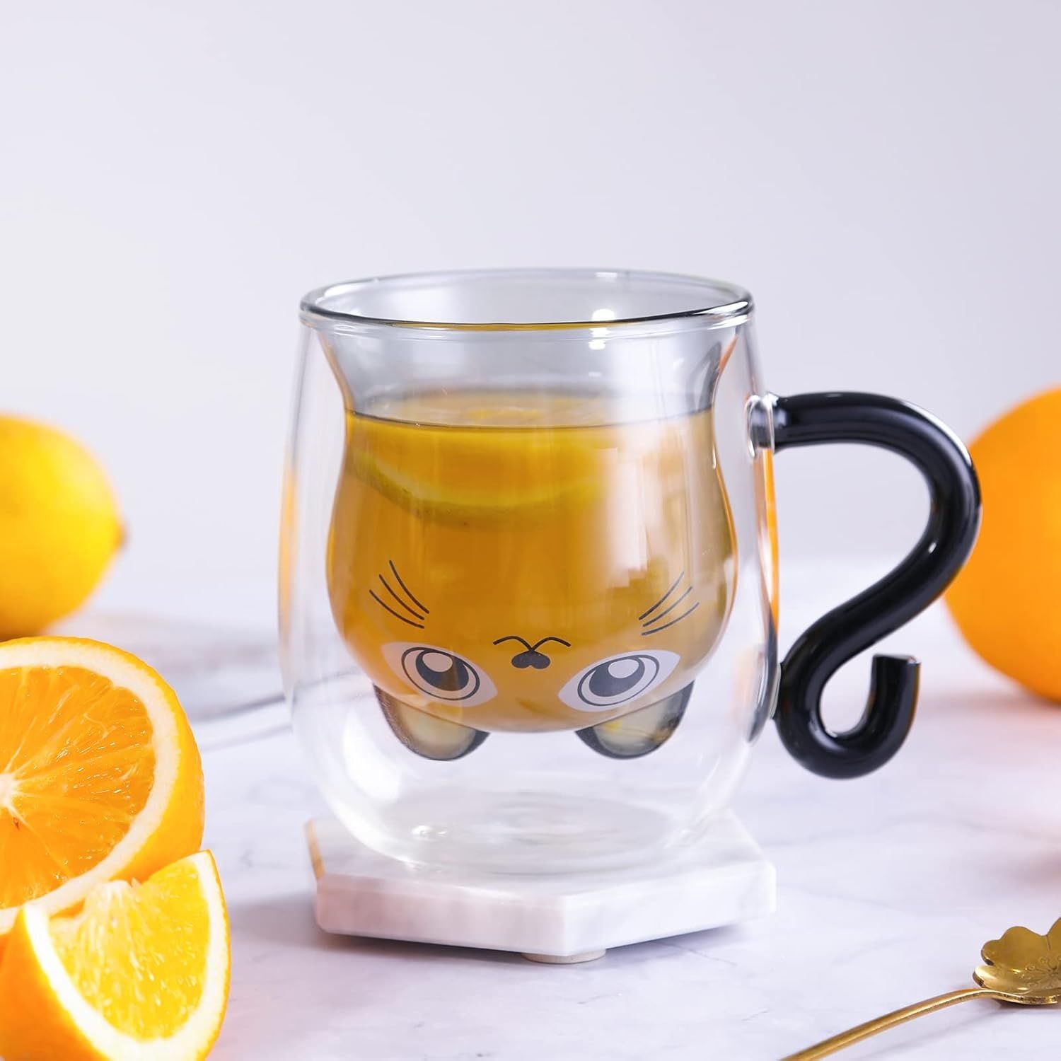SHENDONG Słodkie kubki z uchwytem 250 ml (Czarny Kot)