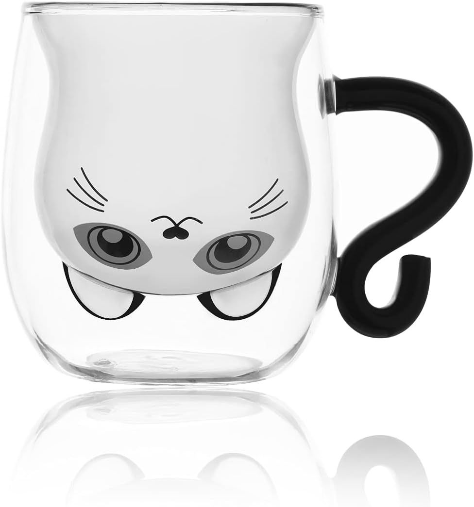 SHENDONG Słodkie kubki z uchwytem 250 ml (Czarny Kot)