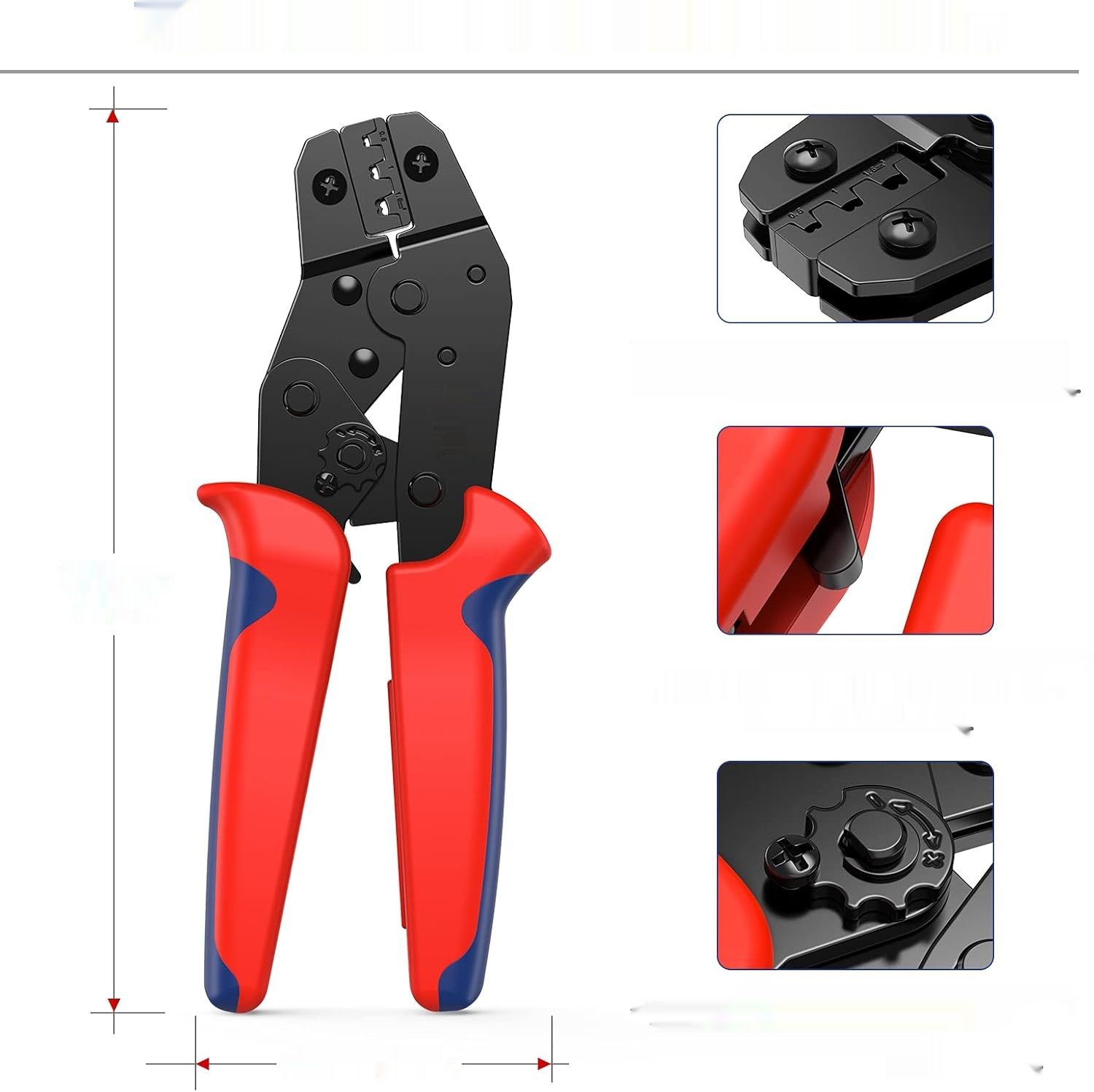 Zaciskarka TUBTAP z 300 narzędziami do konektorów 0,5-1,5 mm² (AWG 22-16)