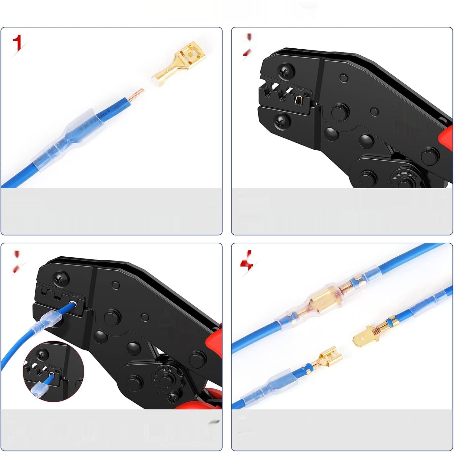 Zaciskarka TUBTAP z 300 narzędziami do konektorów 0,5-1,5 mm² (AWG 22-16)