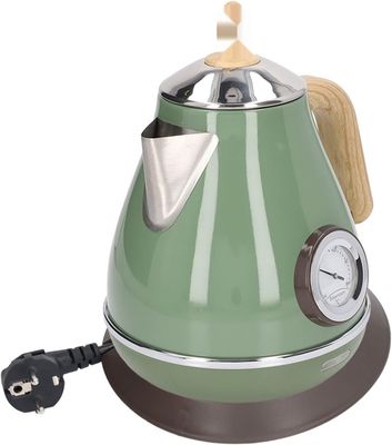 Czajnik elektryczny z retro drewnianym wykończeniem, wtyczka EU 220-240V.