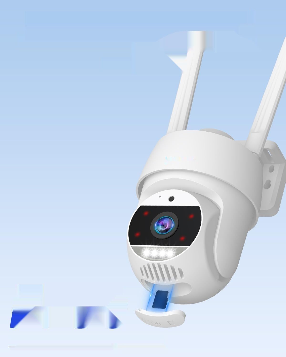 UCOCARE 4MP Kamera Nadzoru WiFi na Zewnątrz z Kartą 32G (2 Sztuki)