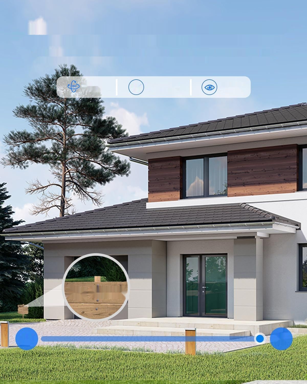 UCOCARE 4MP Kamera Nadzoru WiFi na Zewnątrz z Kartą 32G (2 Sztuki)