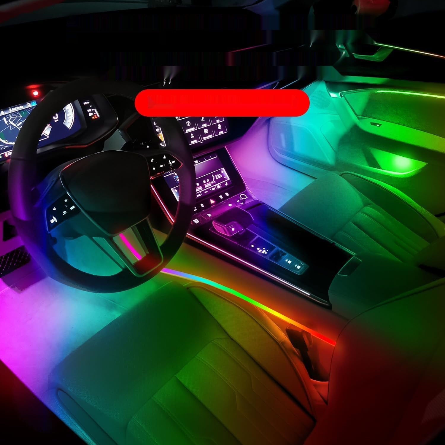 18 w 1 HMYC 128 LED, Akrylowe paski RGB, Sterowanie aplikacją, Neonowe oświetlenie
