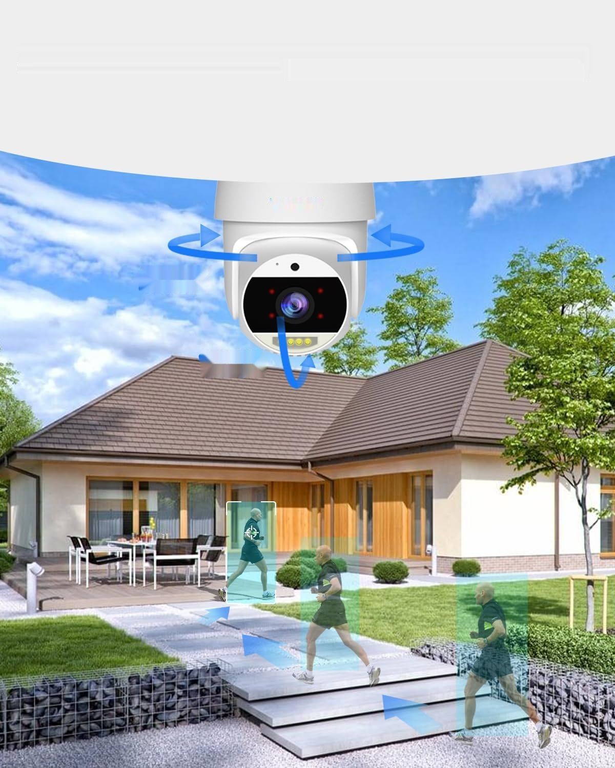 UCOCARE 4MP Kamera Nadzoru WiFi na Zewnątrz z Kartą 32G (2 Sztuki)