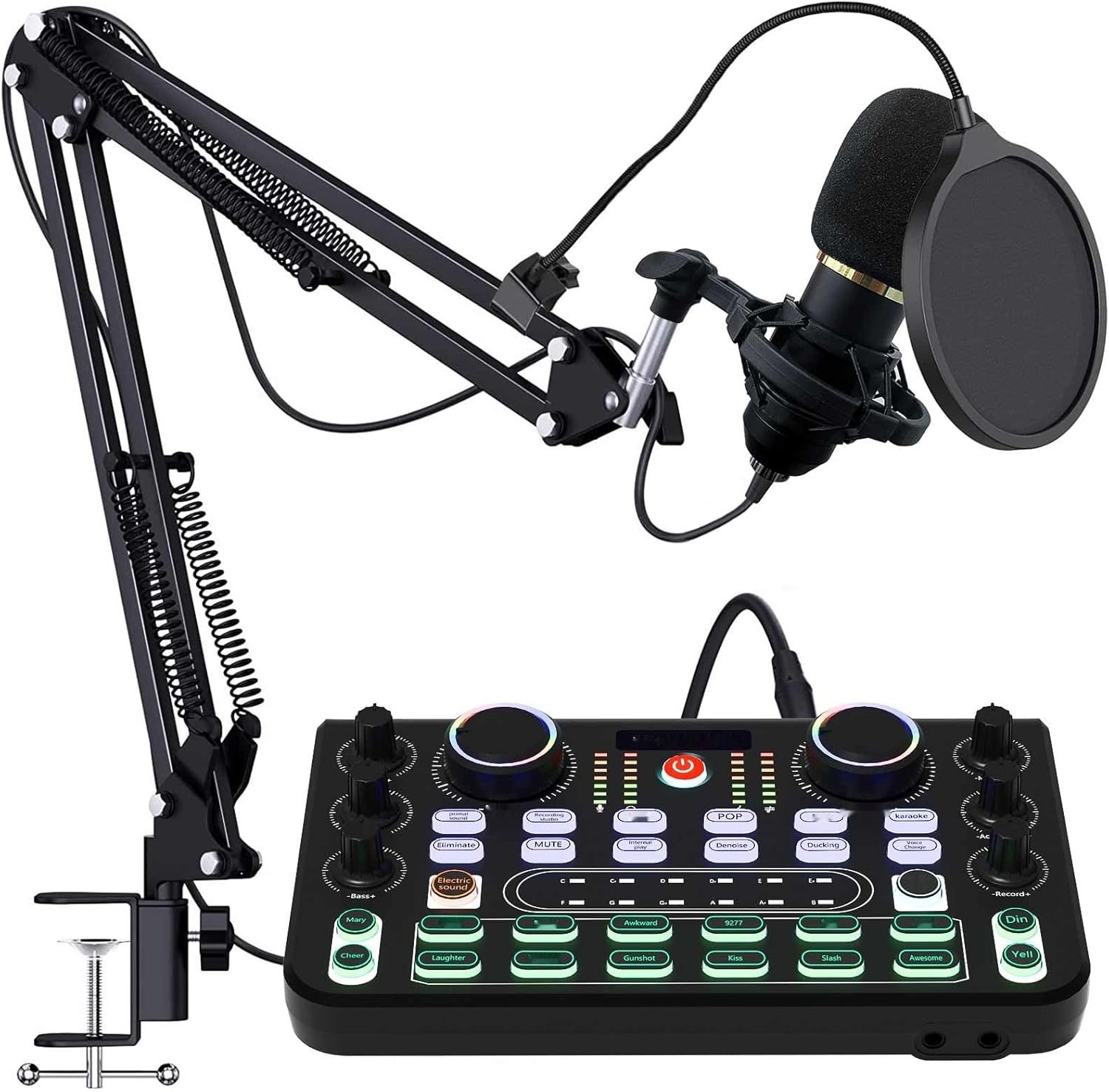 Zestaw do podcastowy Rubehoow: interfejs audio, mikser DJ, mikrofon BM-800.
