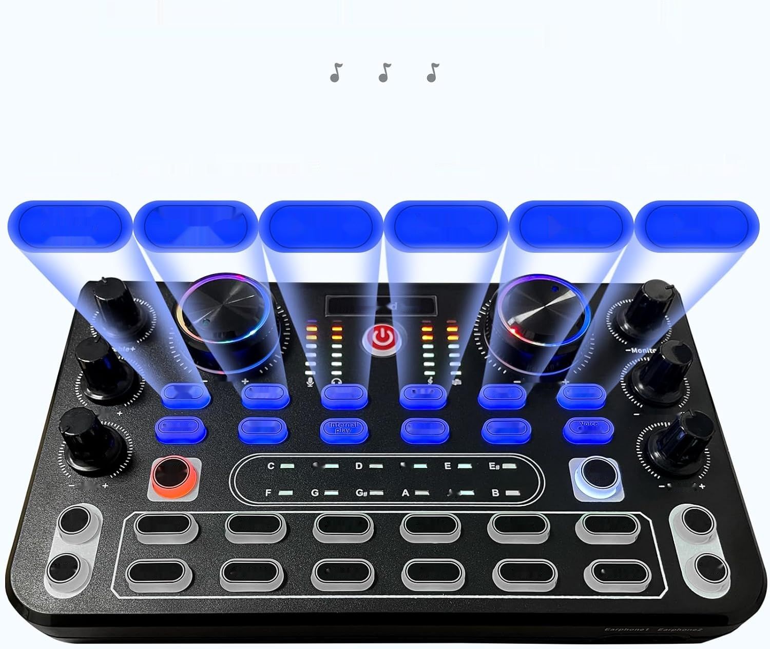 Zestaw do podcastowy Rubehoow: interfejs audio, mikser DJ, mikrofon BM-800.