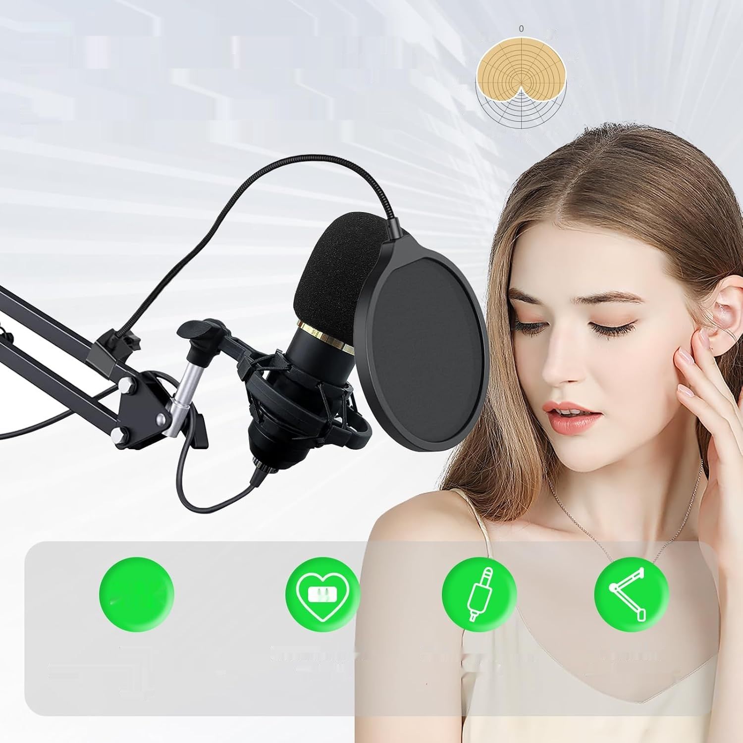 Zestaw do podcastowy Rubehoow: interfejs audio, mikser DJ, mikrofon BM-800.