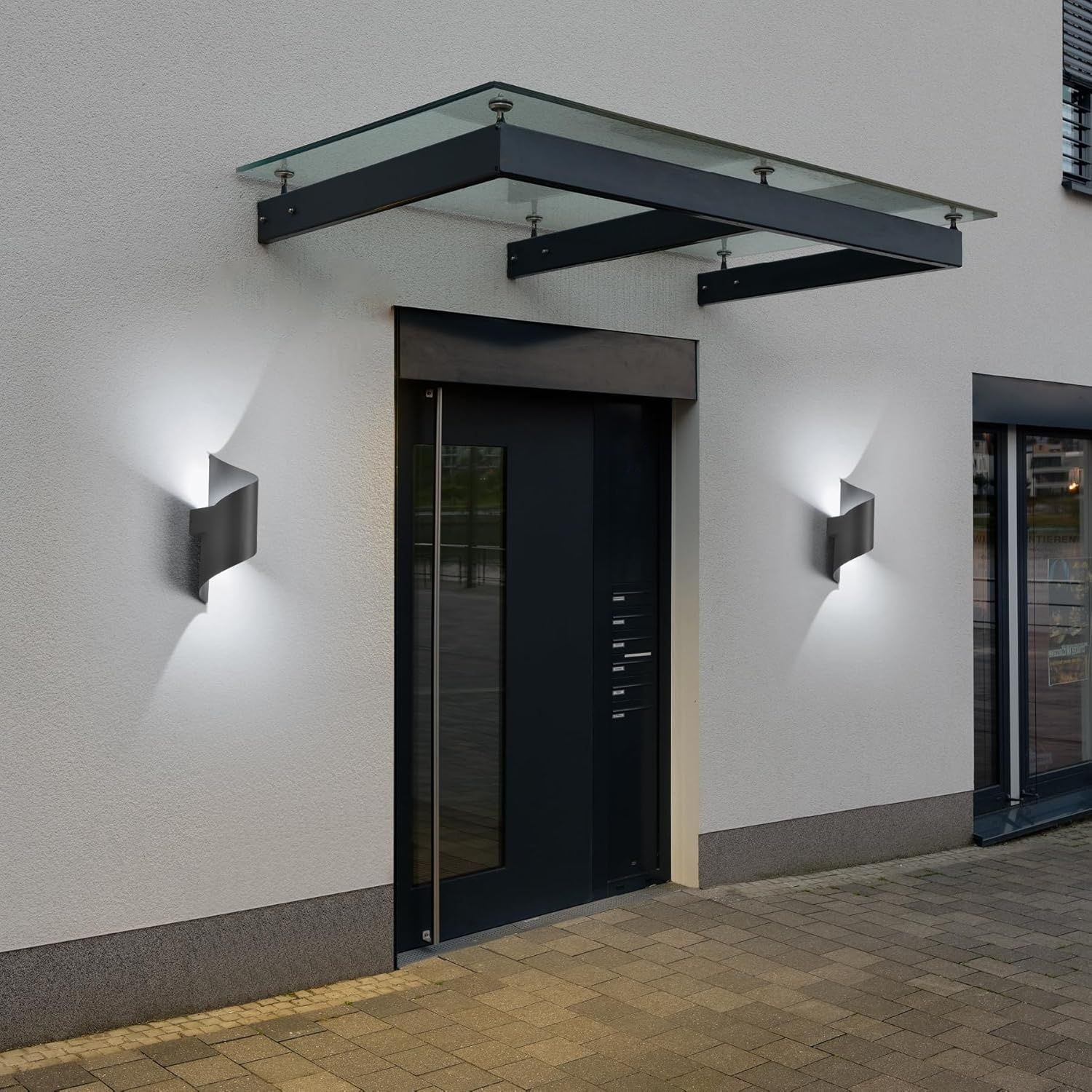 LED Kinkiet, 10W 6000K Zimna, Wodoodporne IP65, Metalowy Spiralny