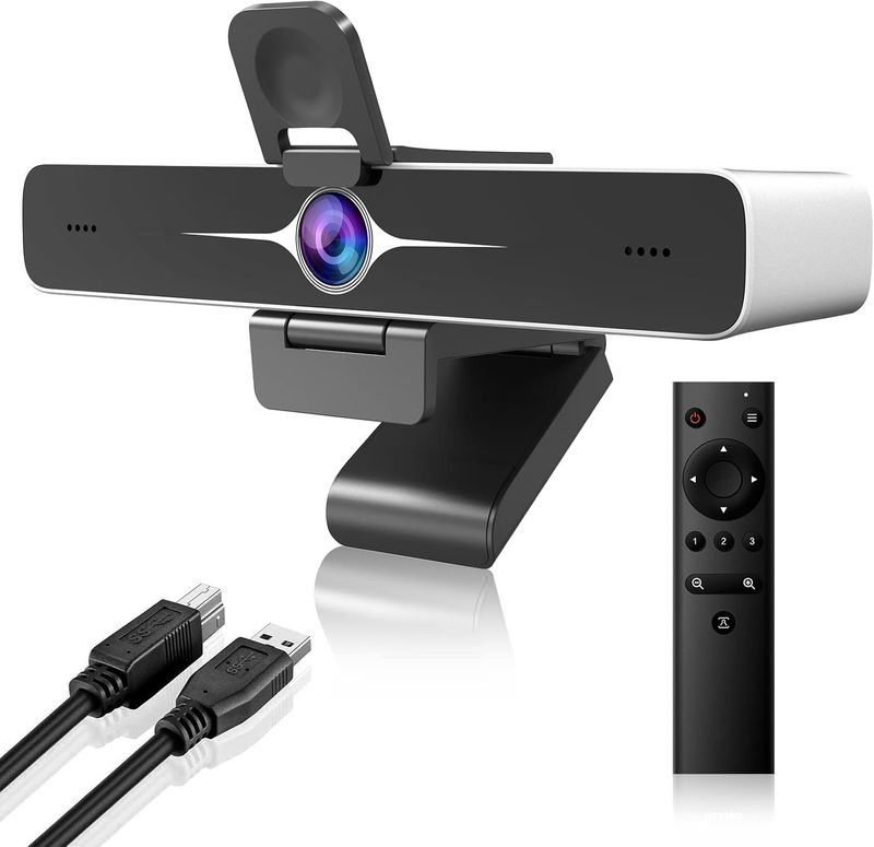 NexiGo Zoom Certyfikat Webkamera N970P 4K, AI, 10x zoom, Sony sensor 8.5