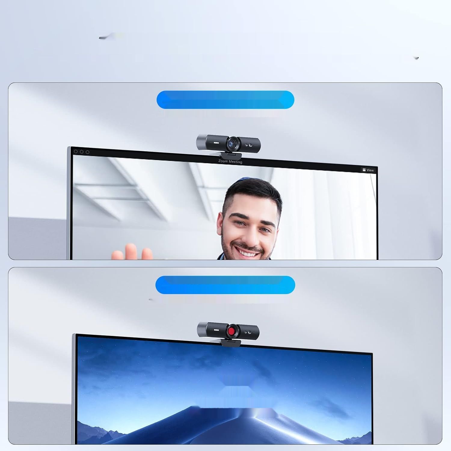 NexiGo HelloCam, kamera 1080p z Windows Hello i mikrofonem, prywatność.