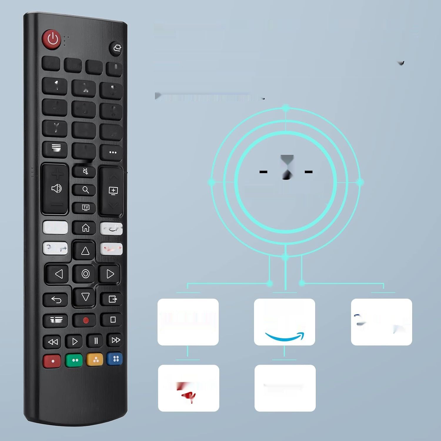 Pilot OMAIC do LG Smart TV z bezpośrednimi przyciskami - Nowy pilot IR