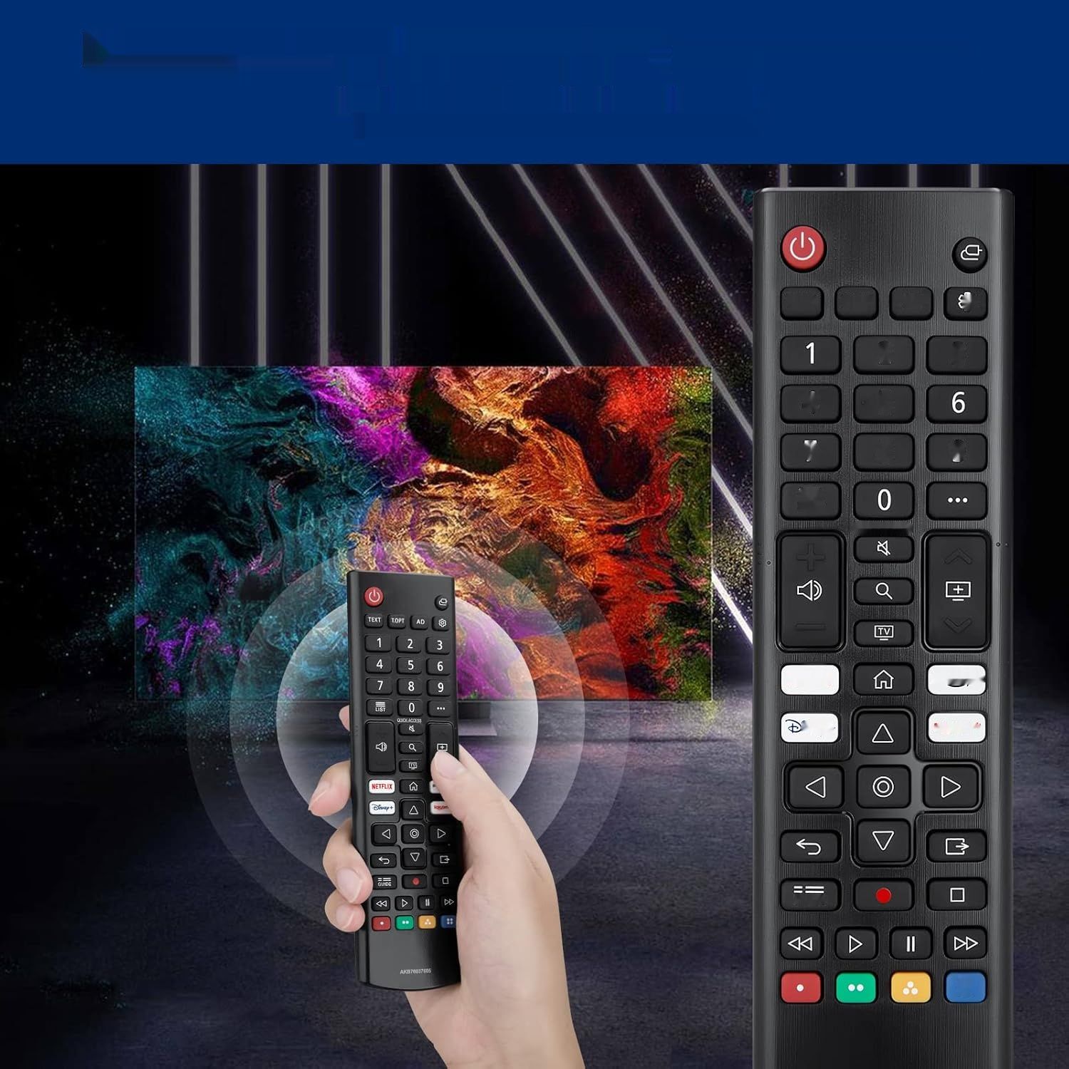 Pilot OMAIC do LG Smart TV z bezpośrednimi przyciskami - Nowy pilot IR