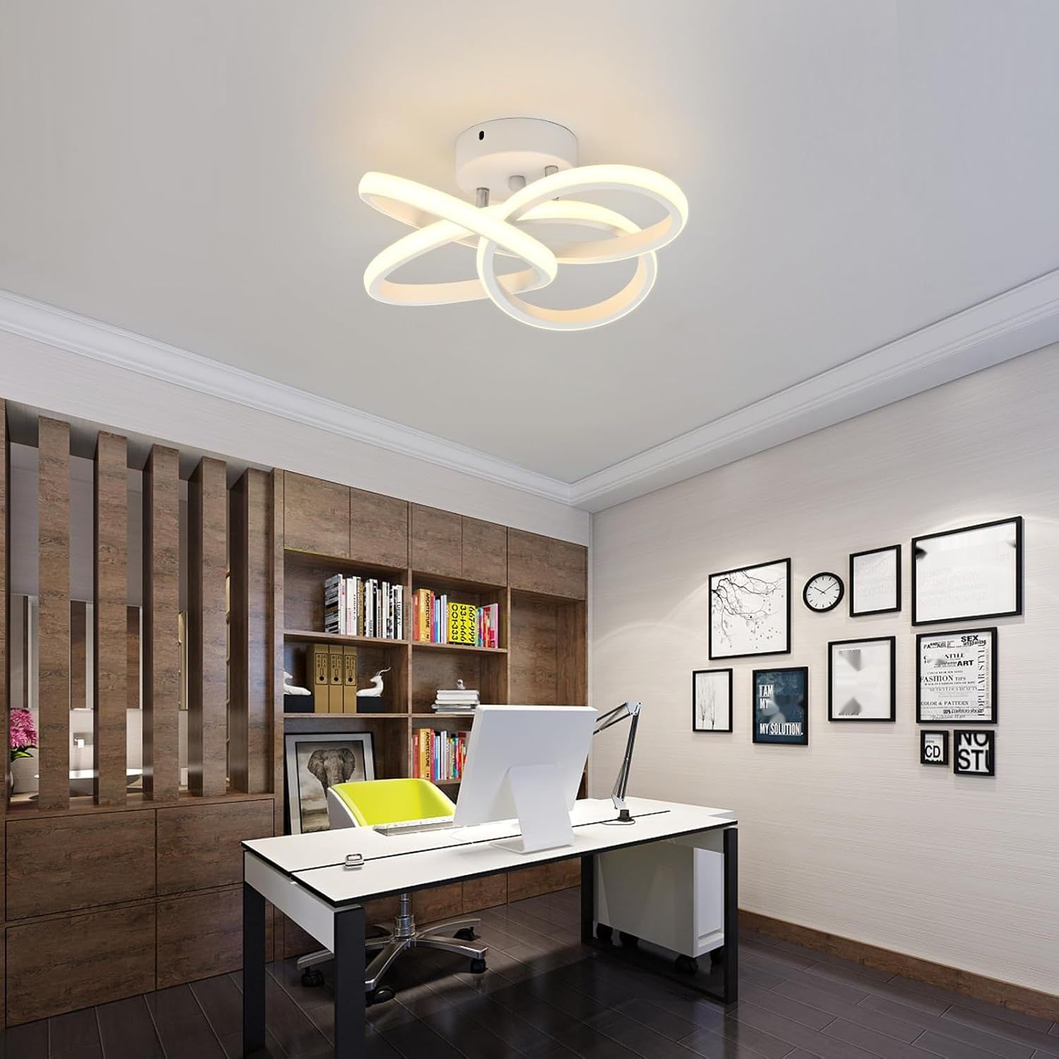 Lampa sufitowa, 36 W LED, 3000 K nowoczesne minimalistyczne oświetlenie.
