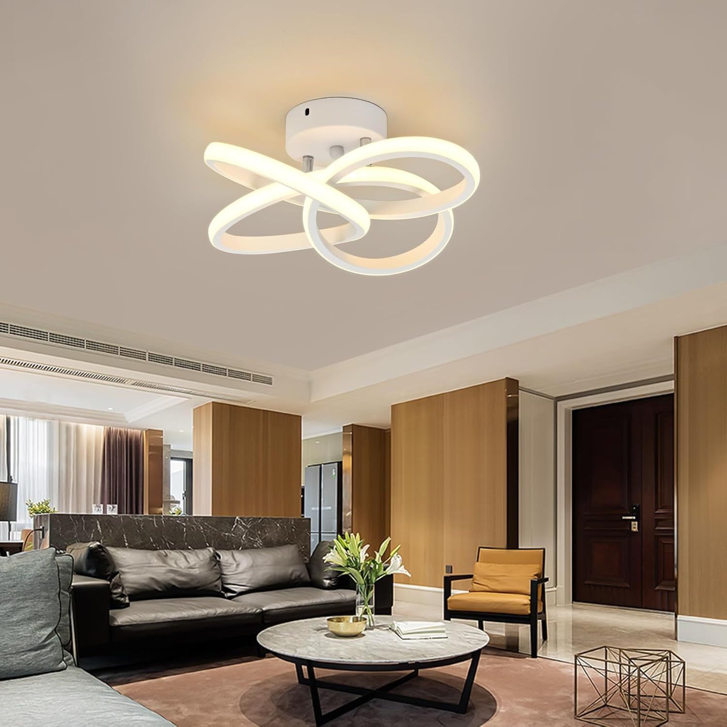 Lampa sufitowa, 36 W LED, 3000 K nowoczesne minimalistyczne oświetlenie.