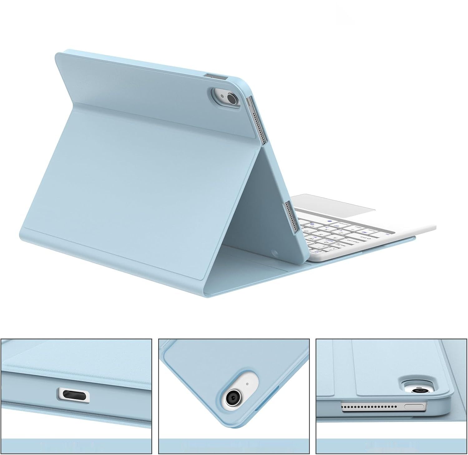 JADEMALL Klawiatura z Touchpadem iPad A16 11&quot; Niebieski