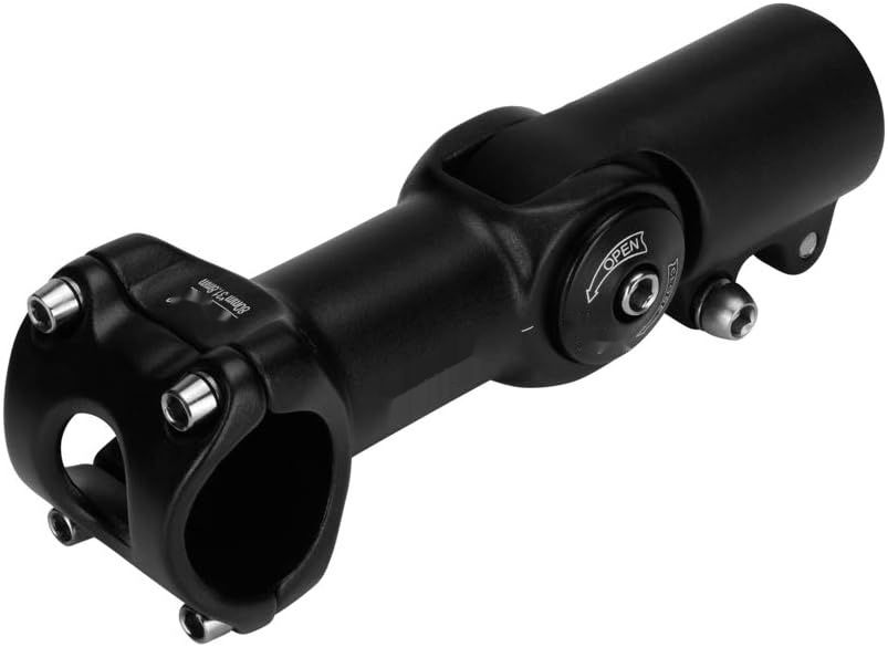 CYSKY Regulowany wspornik kierownicy, 31,8, 80 mm, 0-90 stopni, MTB, czarny