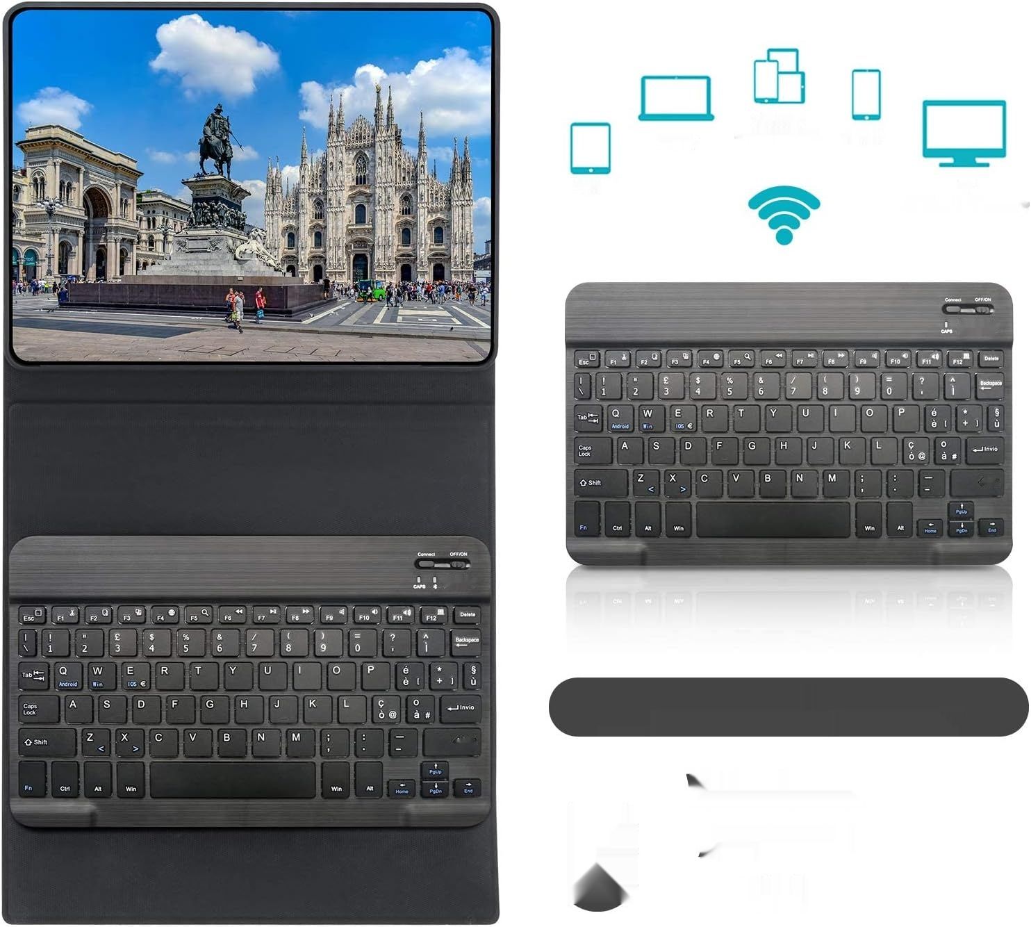 D DINGRICH Etui z Klawiaturą do Samsung Galaxy Tab S6 Lite 10.4&quot; 2022