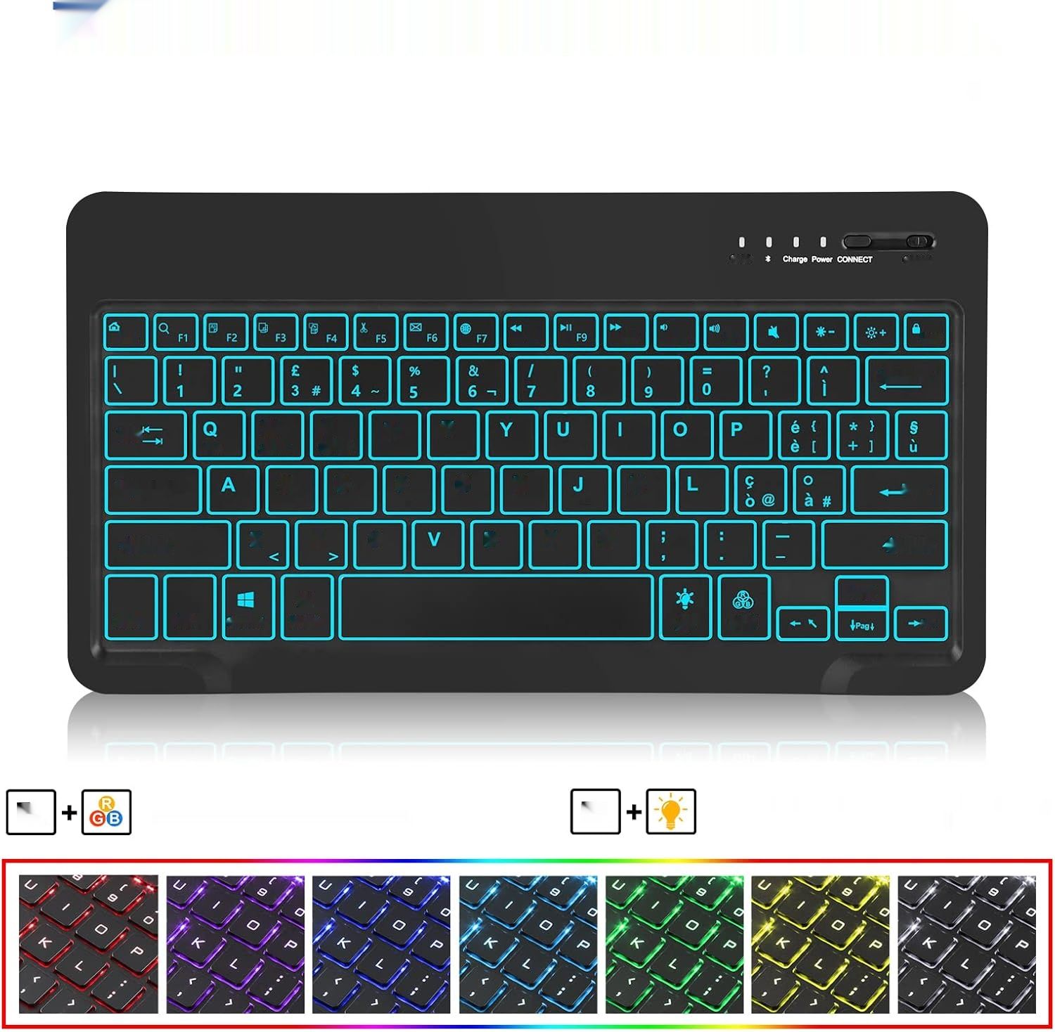 JADEMALL Etui z Klawiaturą do Samsung Tab S8 Plus/S7 FE/S7+ Plus 12.4