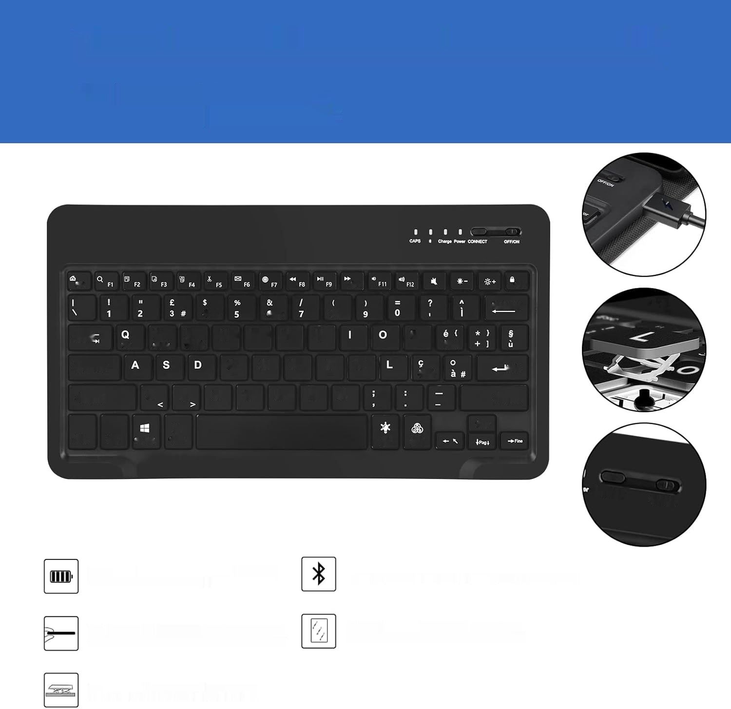 JADEMALL Etui z Klawiaturą do Samsung Tab S8 Plus/S7 FE/S7+ Plus 12.4