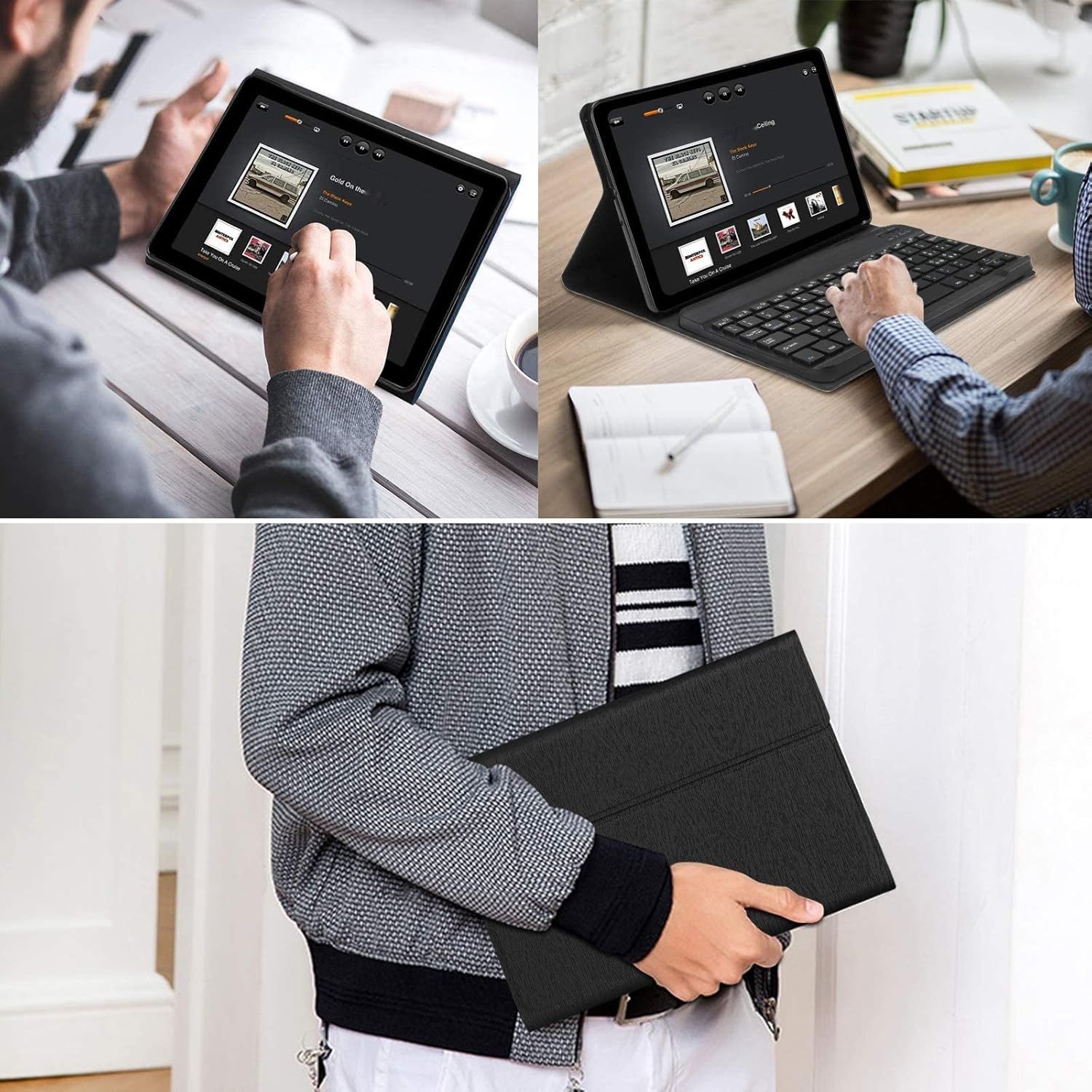 D DINGRICH Etui z Klawiaturą do Samsung Galaxy Tab S6 Lite 10.4&quot; 2022
