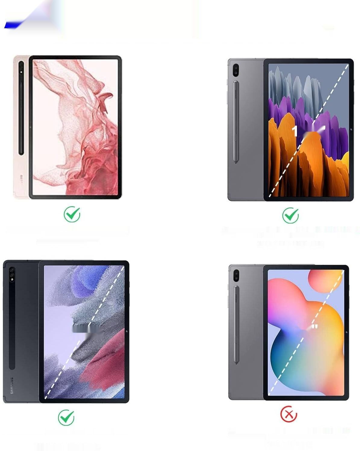 JADEMALL Etui z Klawiaturą do Samsung Tab S8 Plus/S7 FE/S7+ Plus 12.4