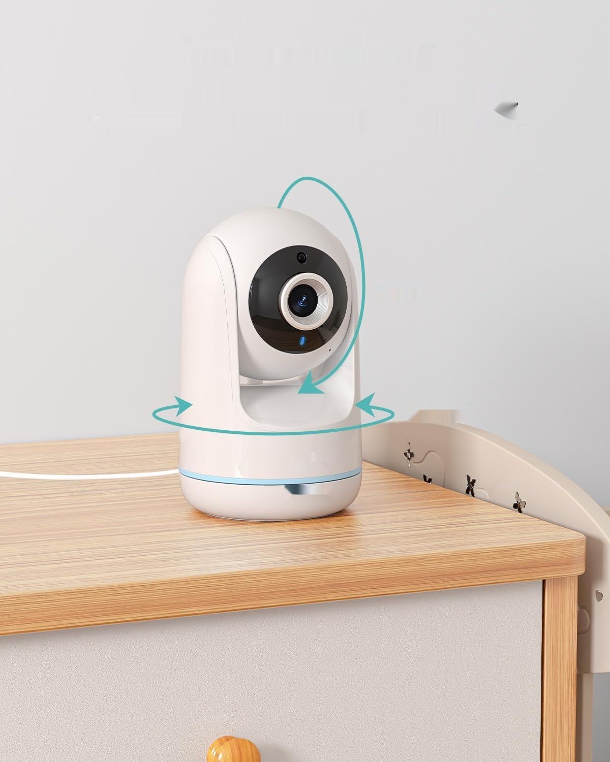 BOIFUN Monitor Dla Dzieci, 360° Kamera, 5&quot; Ekran IPS, 3050 mAh, Zoom 3X