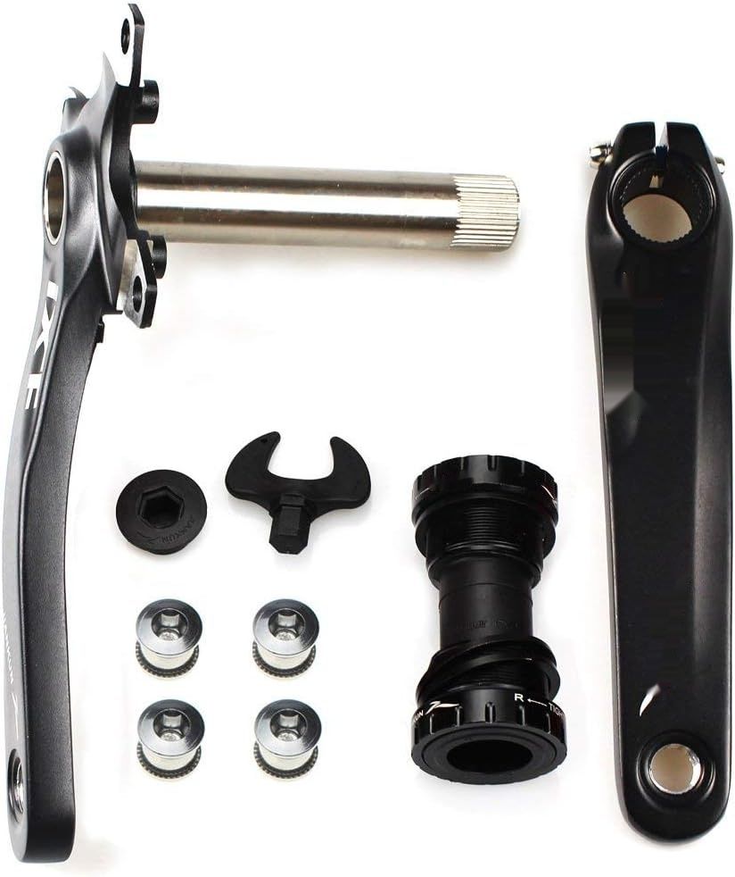CYSKY Zestaw korb rowerowych 170mm 104 BCD do MTB BMX Rowery szosowe
