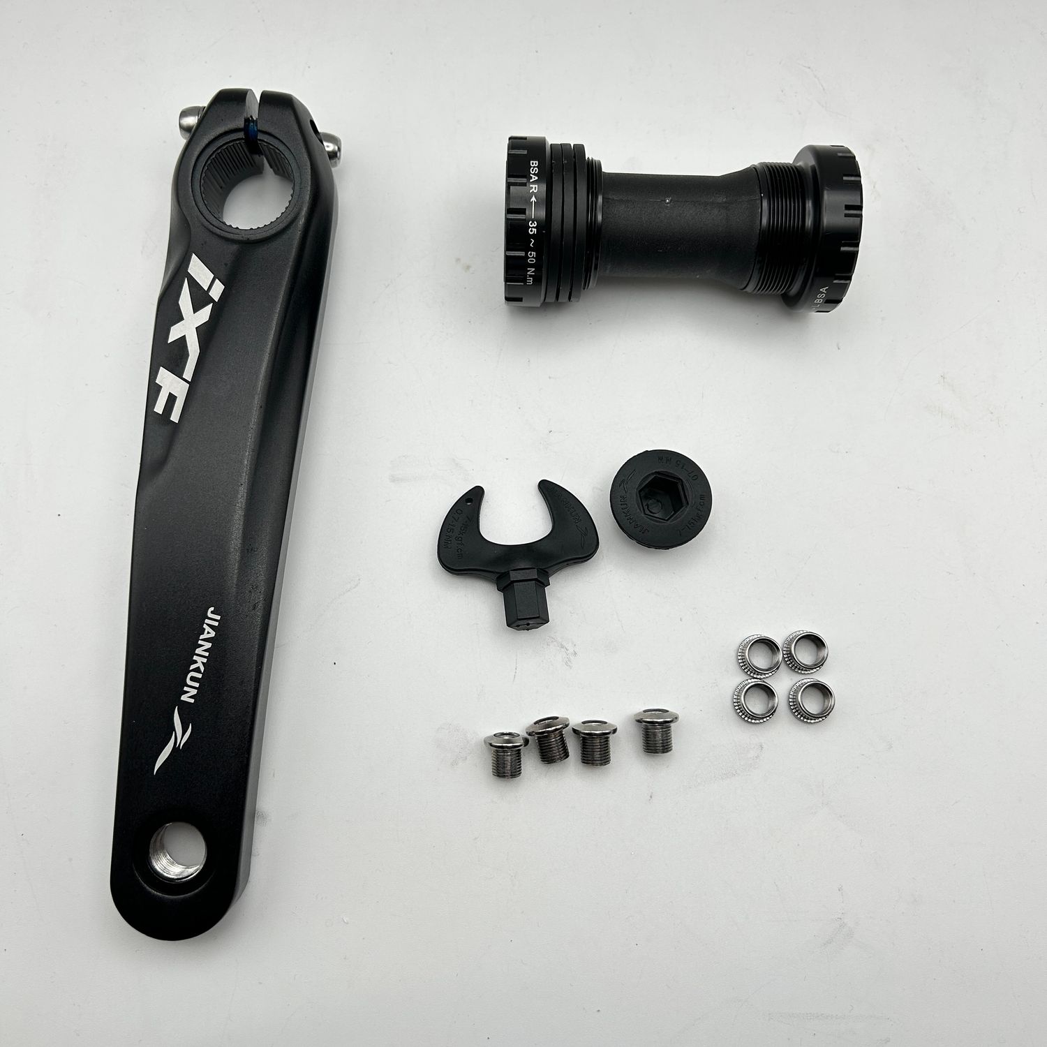 CYSKY Zestaw korb rowerowych 170mm 104 BCD do MTB BMX Rowery szosowe