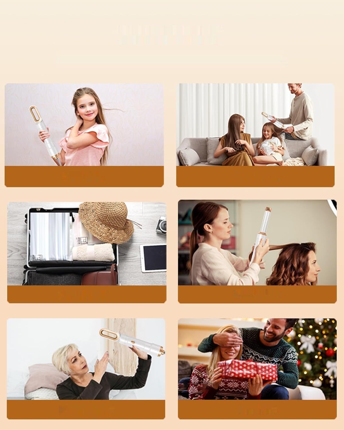 UKLISS Air Styler 6w1: Styler do włosów z 6 końcówkami, 1000W suszarka.