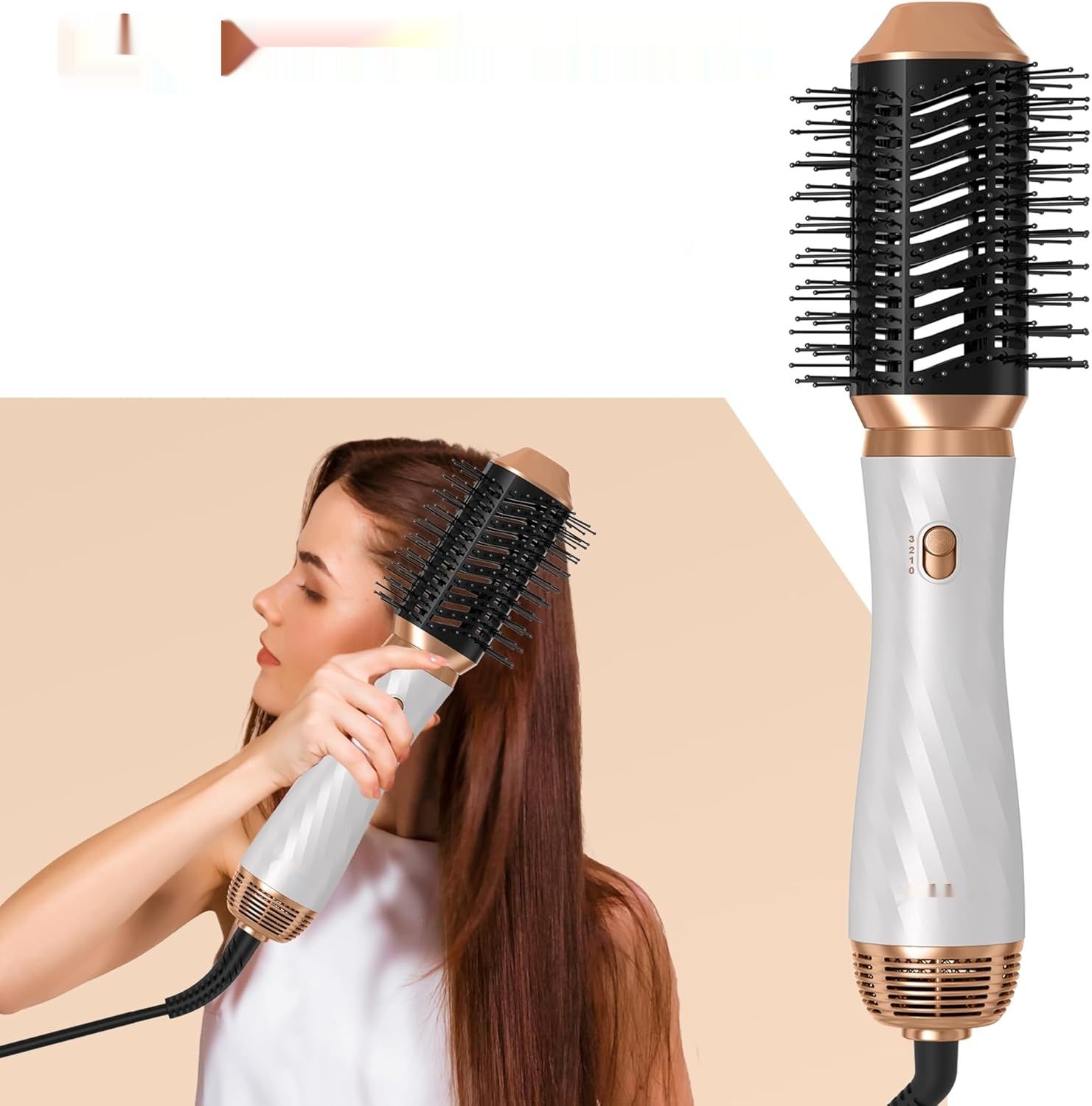 UKLISS Styler 1000W 6w1: Gorąca Szczotka, Jonowa Pielęgnacja