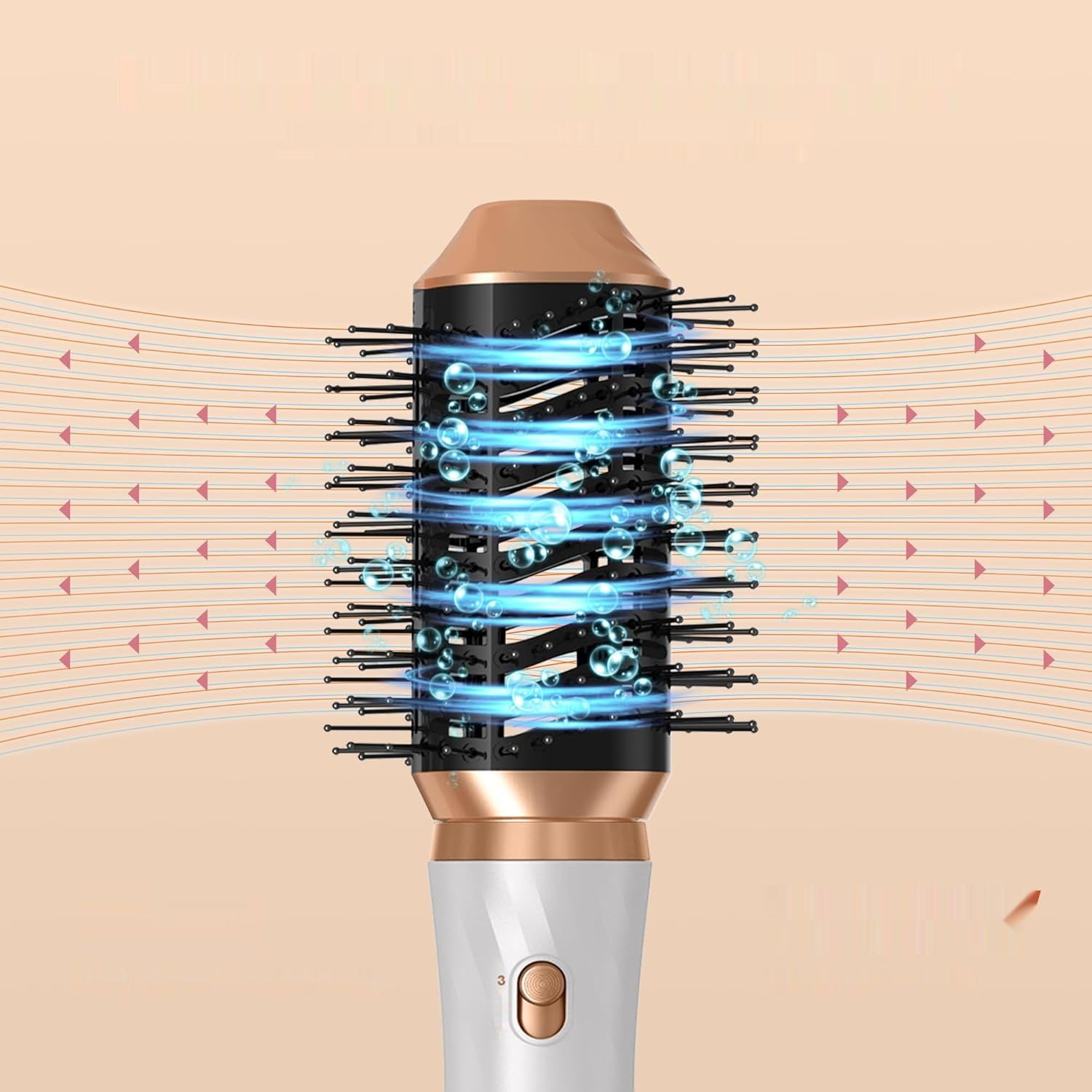 UKLISS Styler 1000W 6w1: Gorąca Szczotka, Jonowa Pielęgnacja