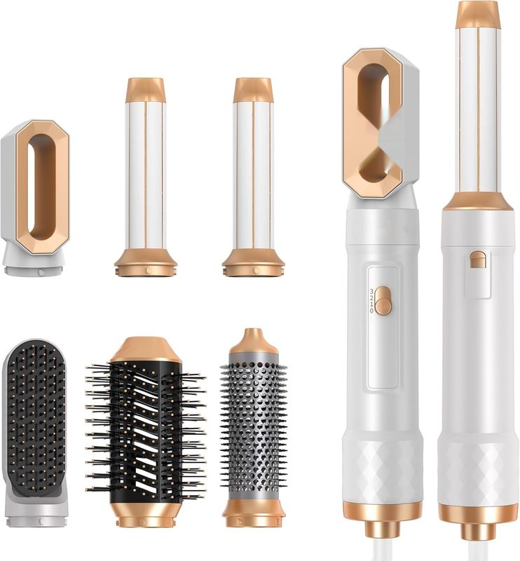 UKLISS Styler 1000W 6w1: Gorąca Szczotka, Jonowa Pielęgnacja