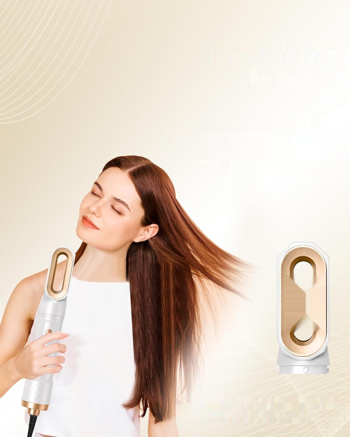UKLISS Air Styler 6w1: Styler do włosów z 6 końcówkami, 1000W suszarka.