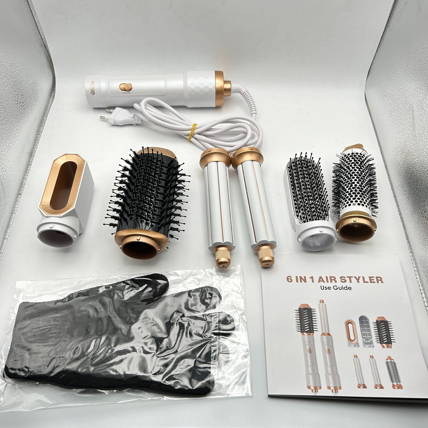 UKLISS Styler 1000W 6w1: Gorąca Szczotka, Jonowa Pielęgnacja