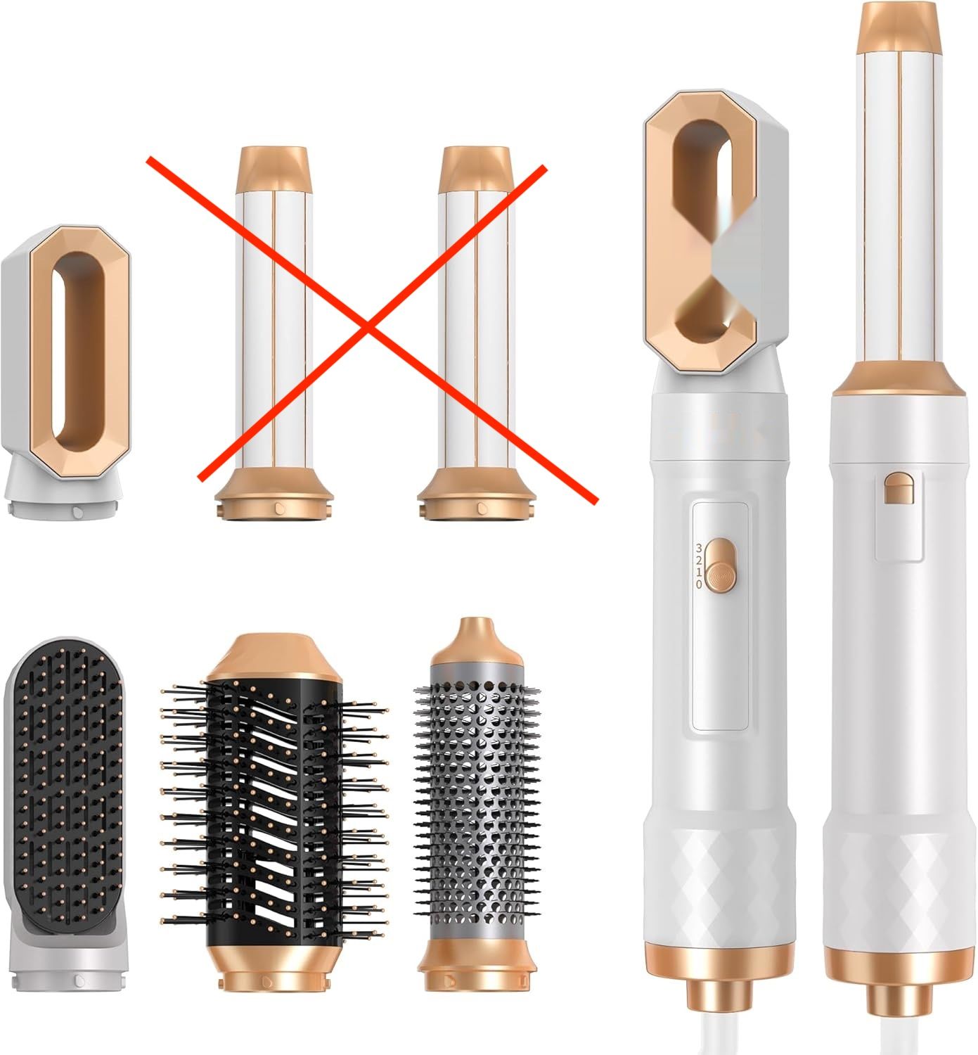UKLISS Styler 1000W 6w1: Gorąca Szczotka, Jonowa Pielęgnacja
