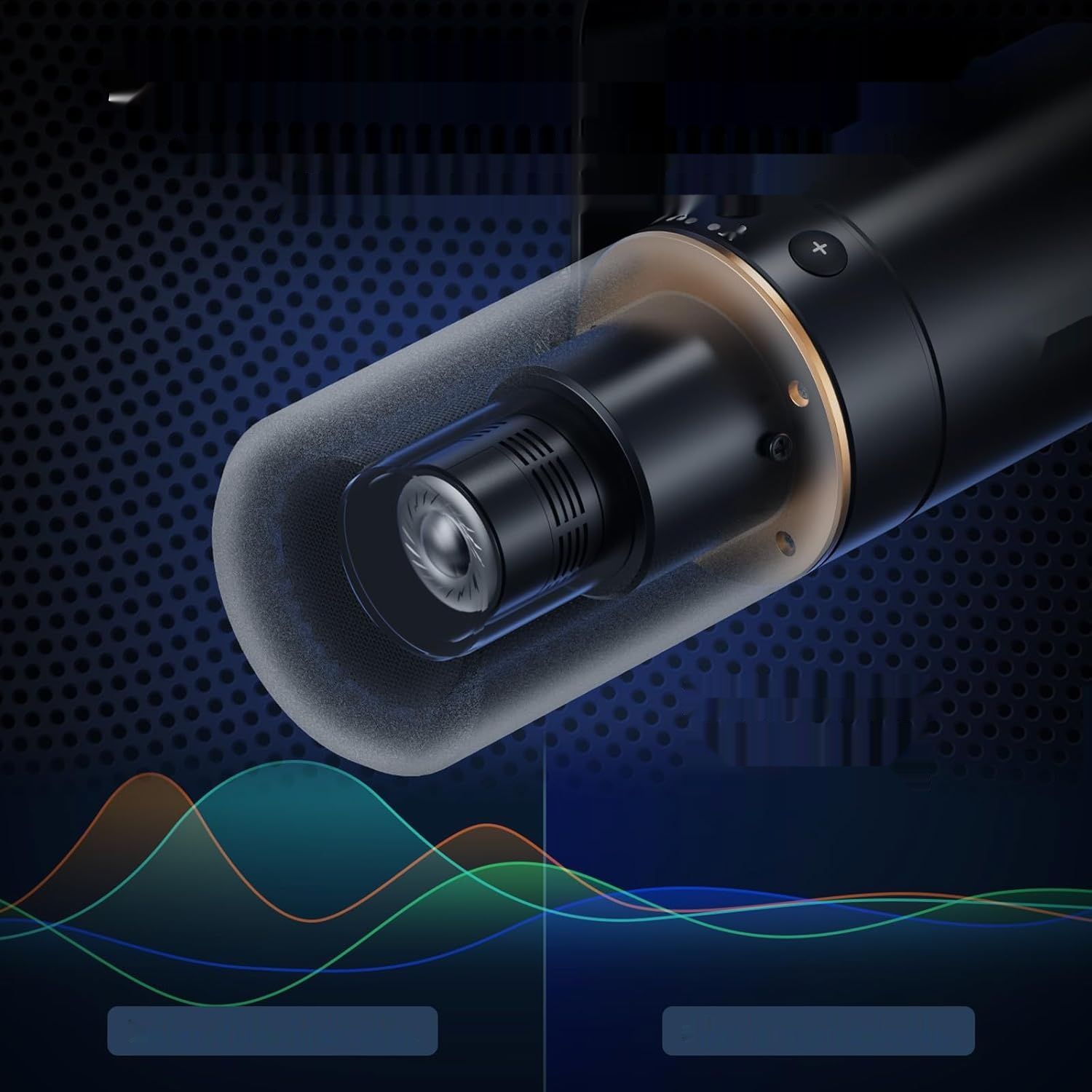 Mikrofon TONOR USB/XLR TD520 z stojakiem, wejście słuchawkowe 3,5 mm.