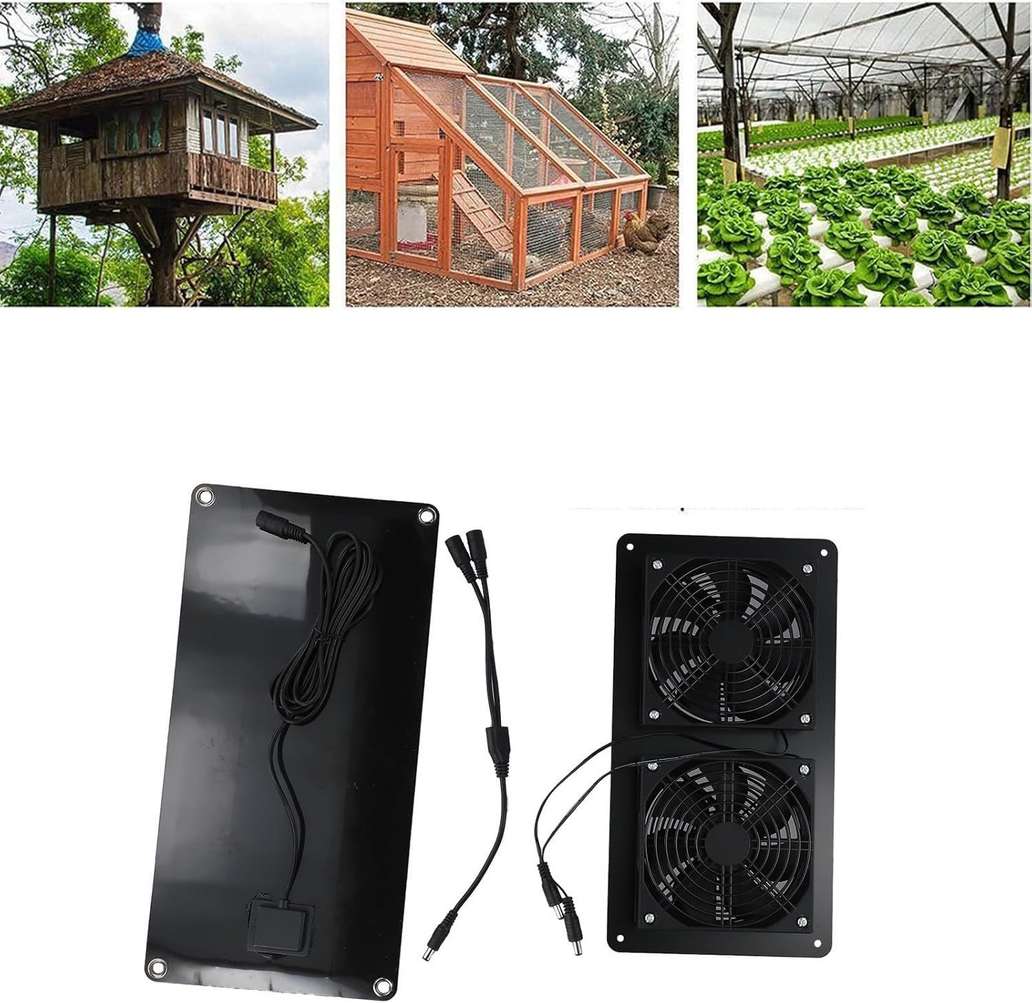 Wentylator wyciągowy zasilany energią słoneczną, 30 W, 12 V, wodoodporny IP65