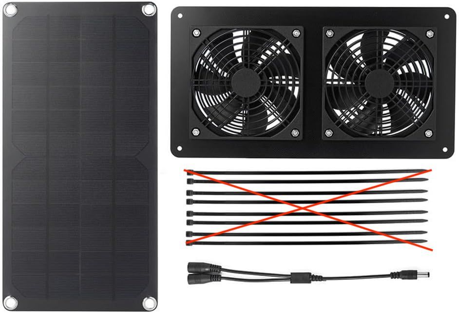 Wentylator wyciągowy zasilany energią słoneczną, 30 W, 12 V, wodoodporny IP65