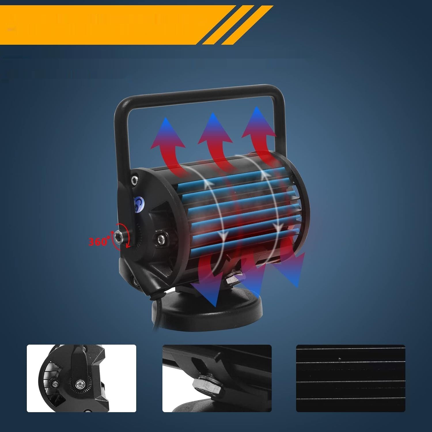RIGIDON LED Reflektor roboczy z magnetyczną podstawą 5&quot;, 72W 6000K