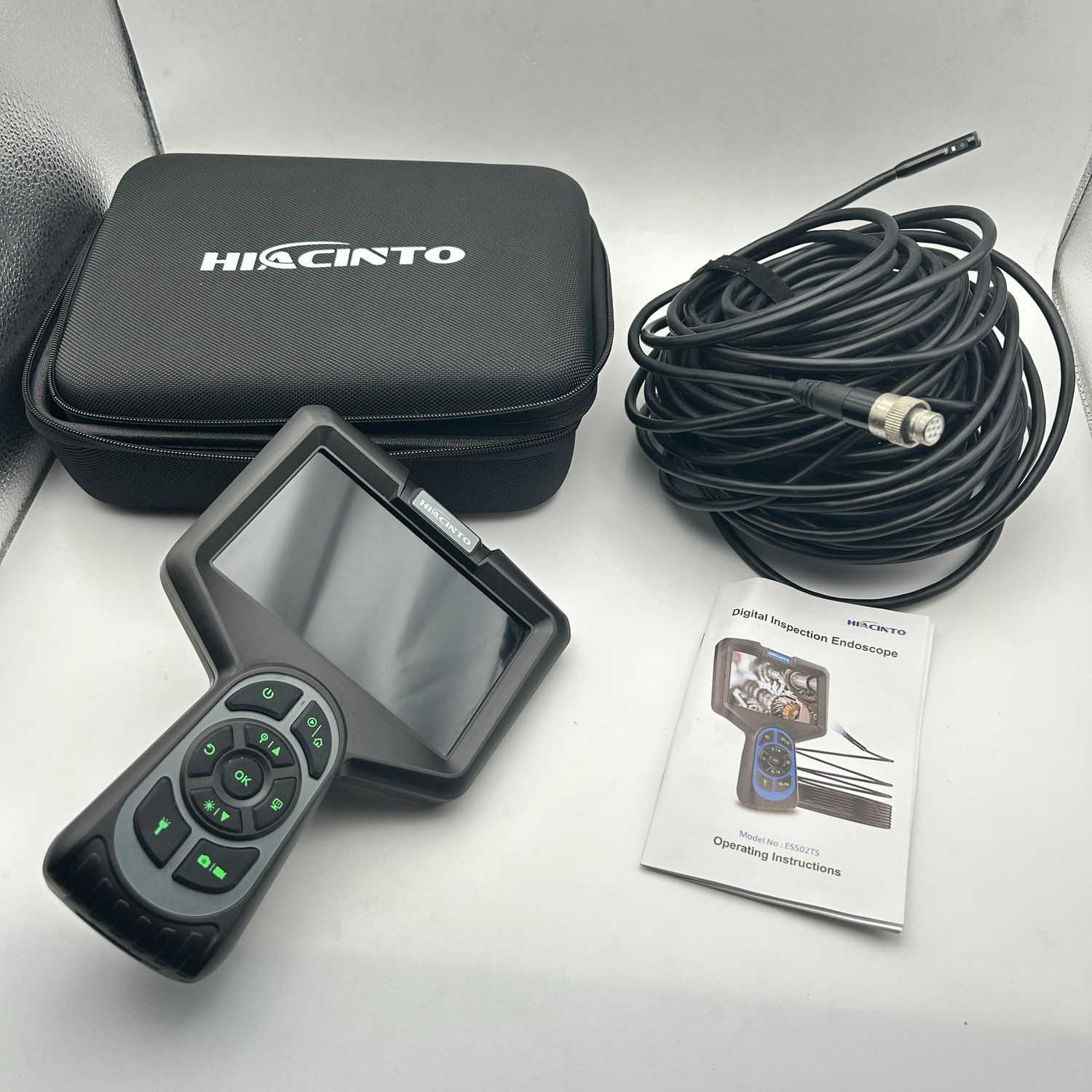 Hiacinto Kamera endoskopowa 20m, ekran IPS, IP68, 8mm, 1080P HD