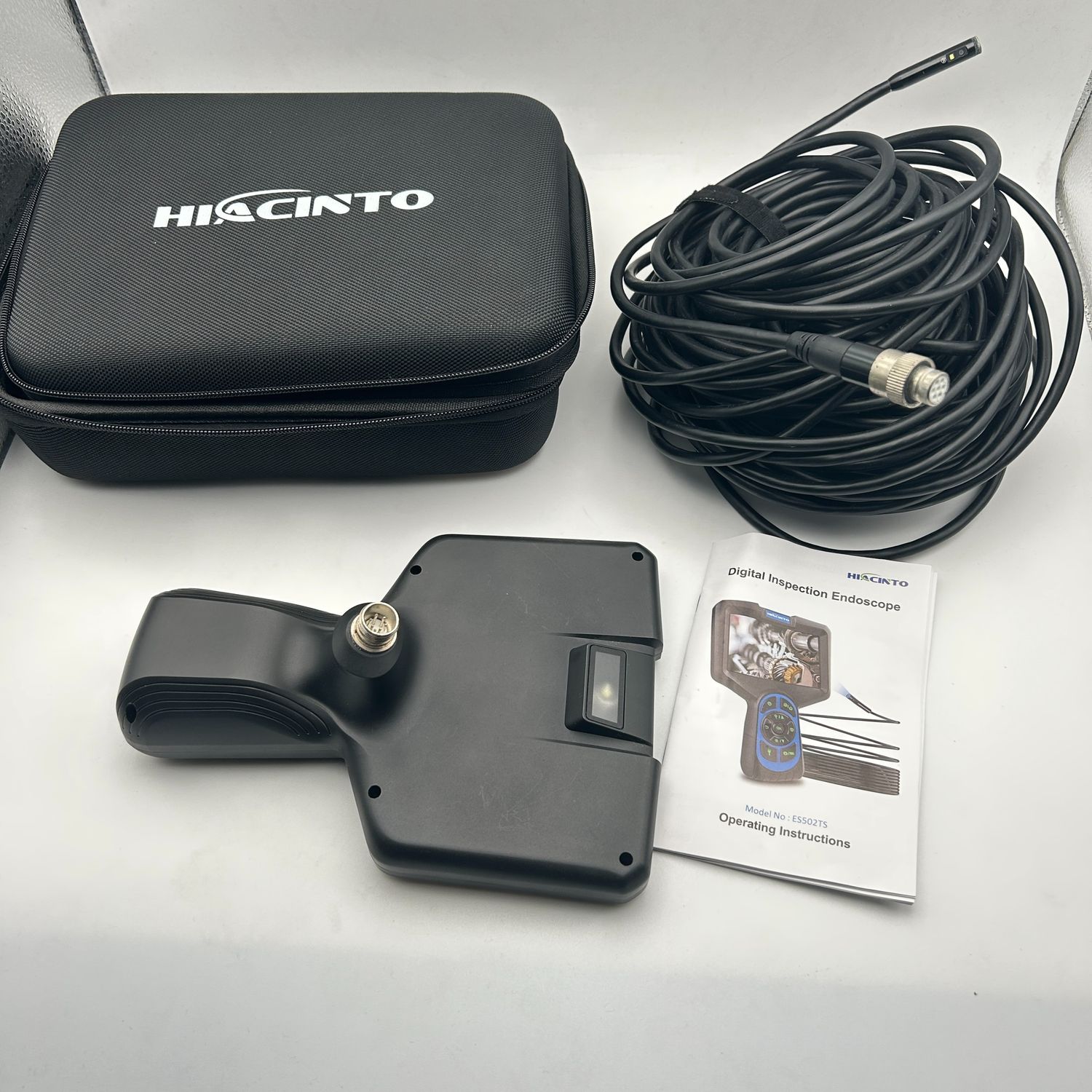 Hiacinto Kamera endoskopowa 20m, ekran IPS, IP68, 8mm, 1080P HD