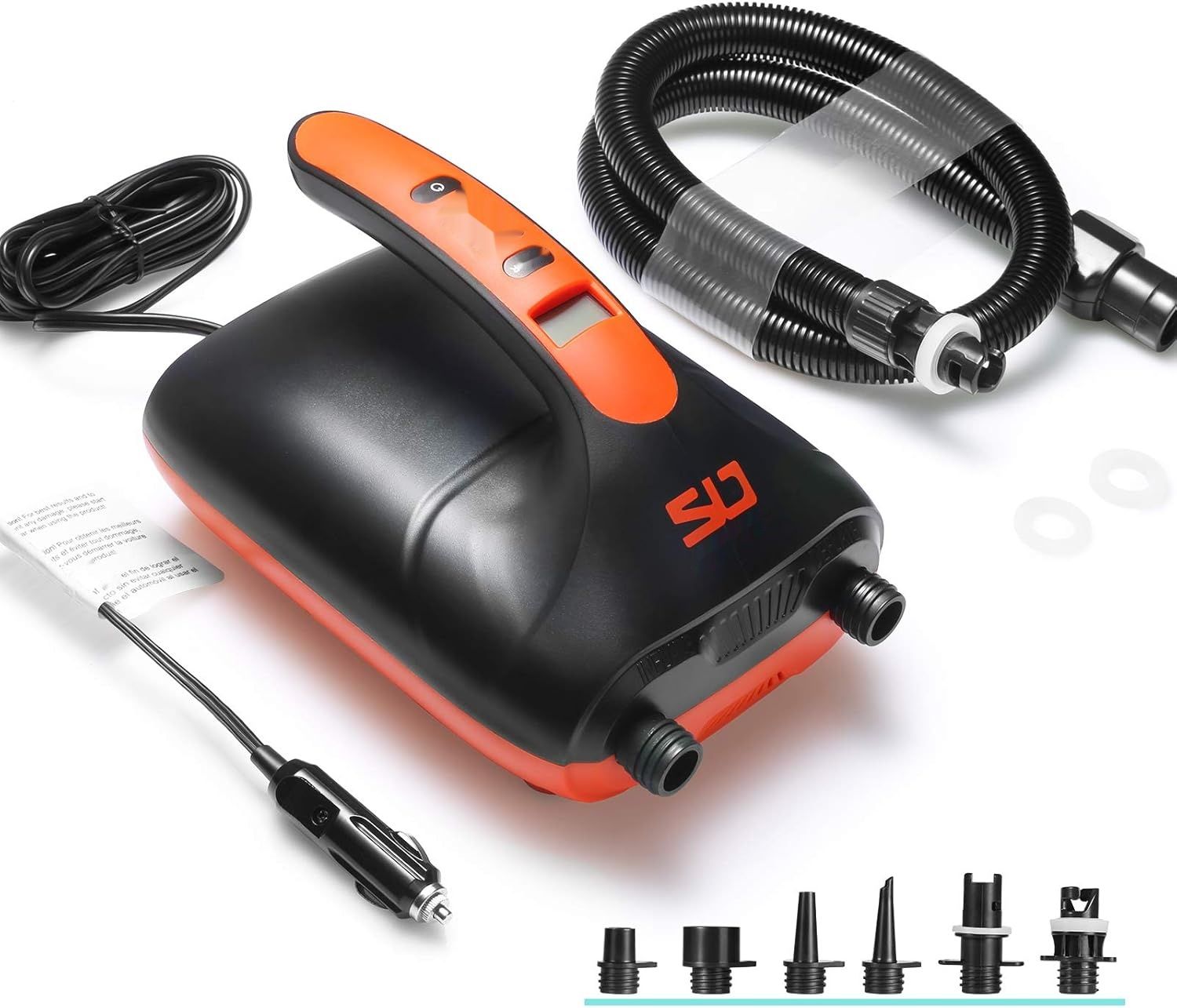 Swonder 20PSI elektryczna pompa powietrza do deski SUP z auto wyłączaniem