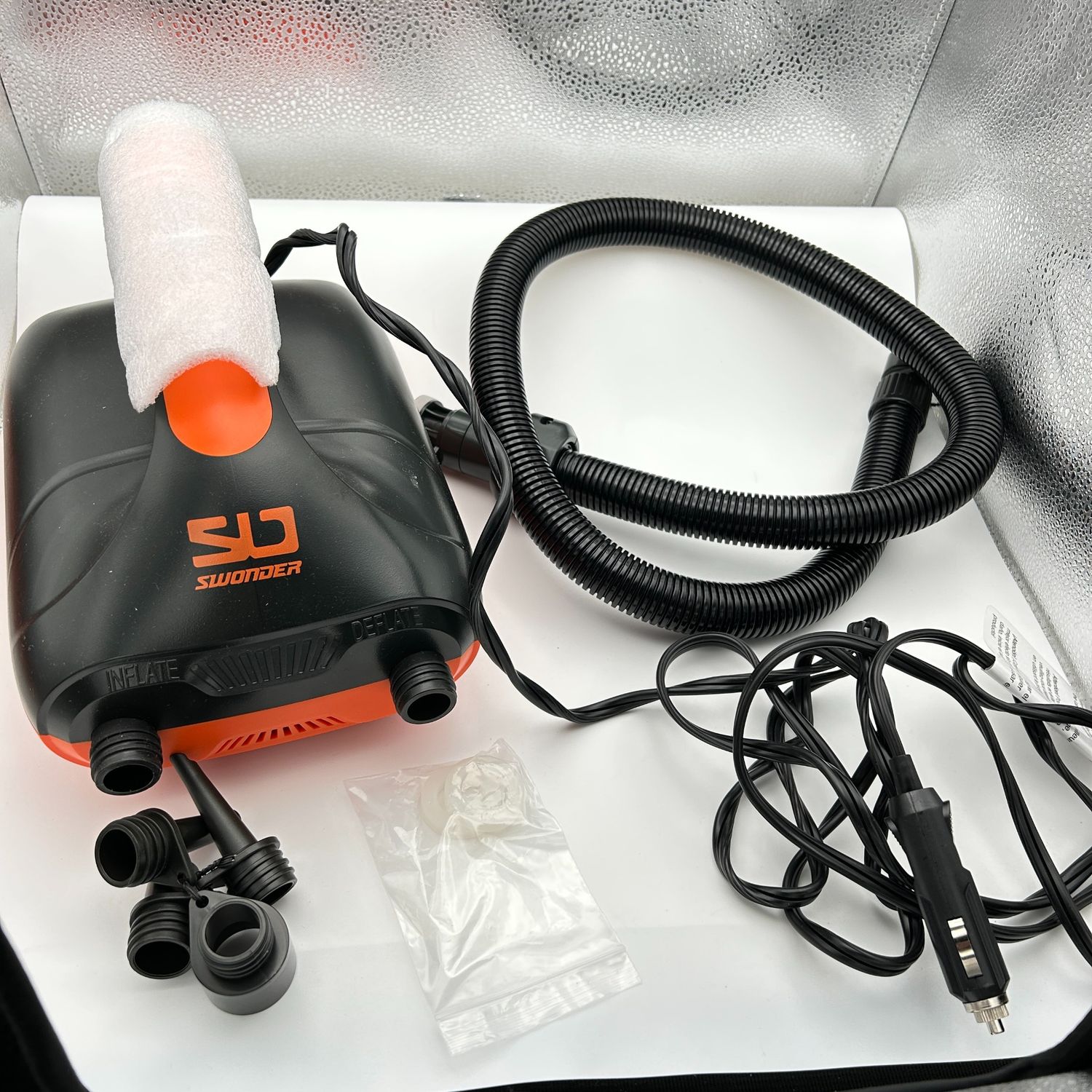 Swonder 20PSI elektryczna pompa powietrza do deski SUP z auto wyłączaniem