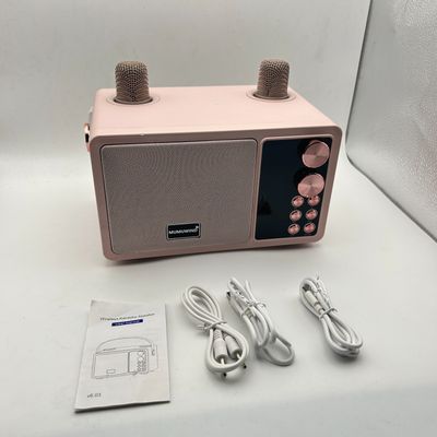 Karaoke dla dzieci i dorosłych, 2 mikrofony, 7 efektów, głośnik Bluetooth