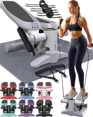 Mini Stepper Nordic Lifting – z Gumami Oporowymi, Antypoślizgowe Pedały, Ekran LCD